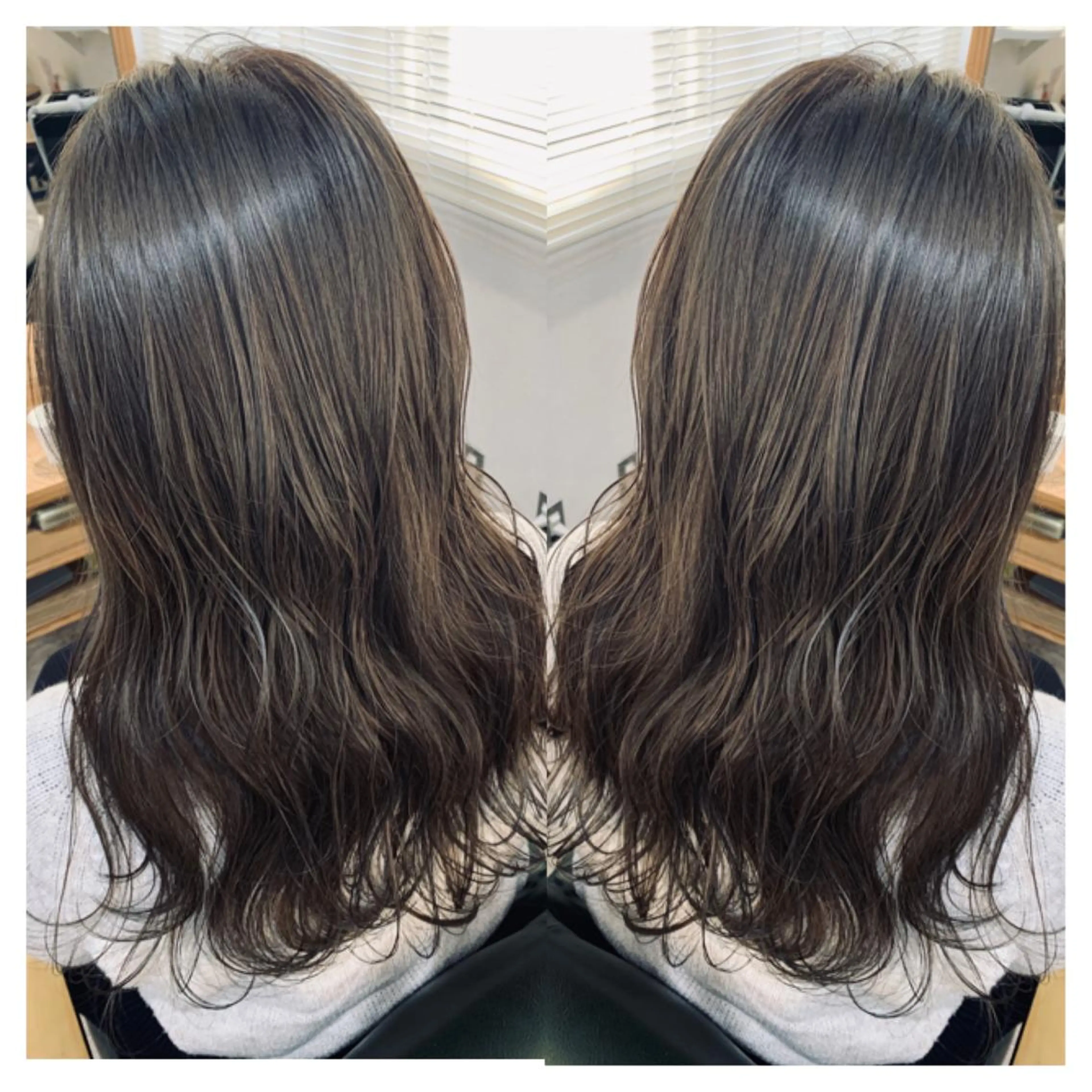 ロング カラー カット ヘアカラー トリートメント 村山 茉衣のヘアスタイル