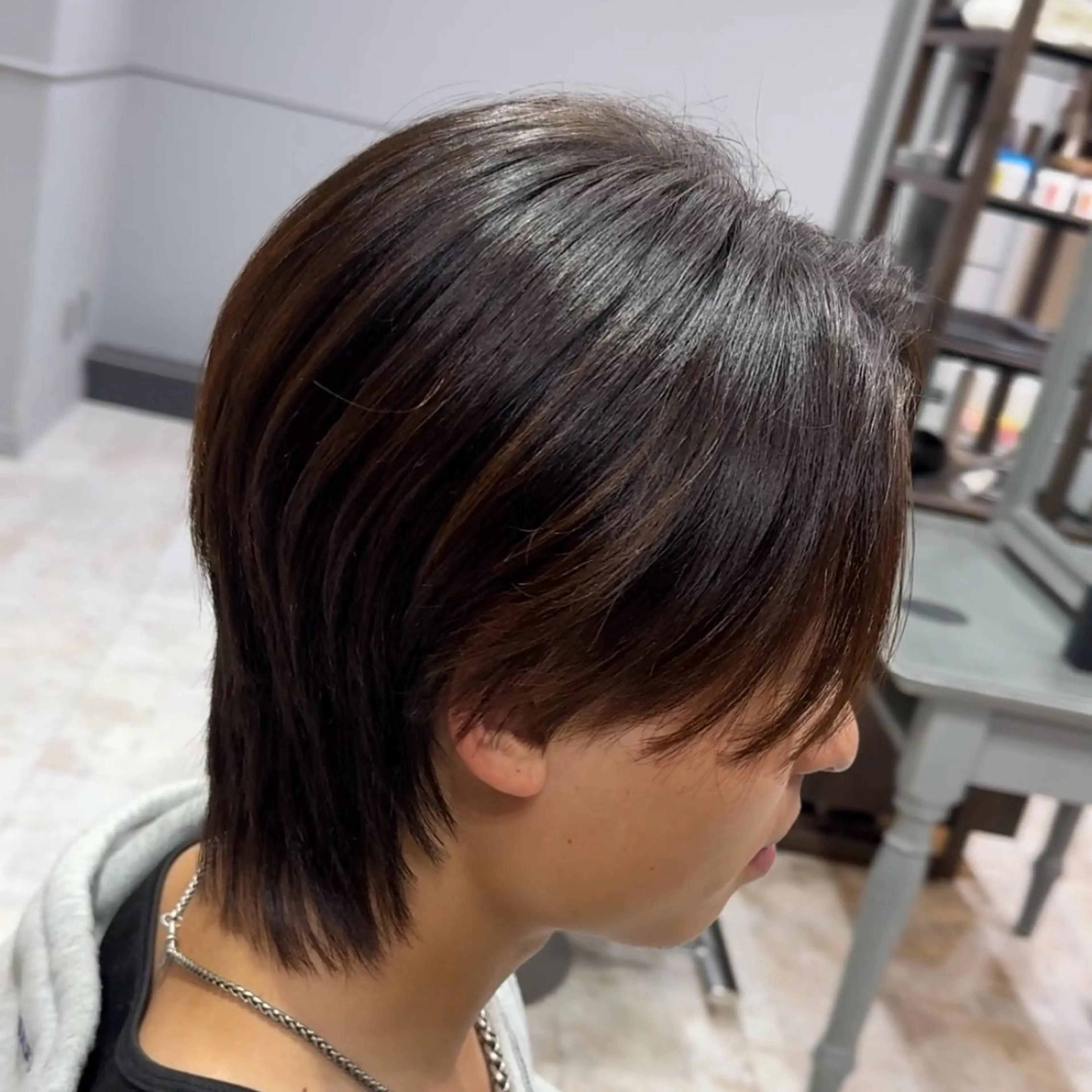 メンズ センターパート メンズウルフカット ウルフカット カット ABEY LEVRAI所属・Miyabi.💋 ABEYLEVRAIのヘアスタイル