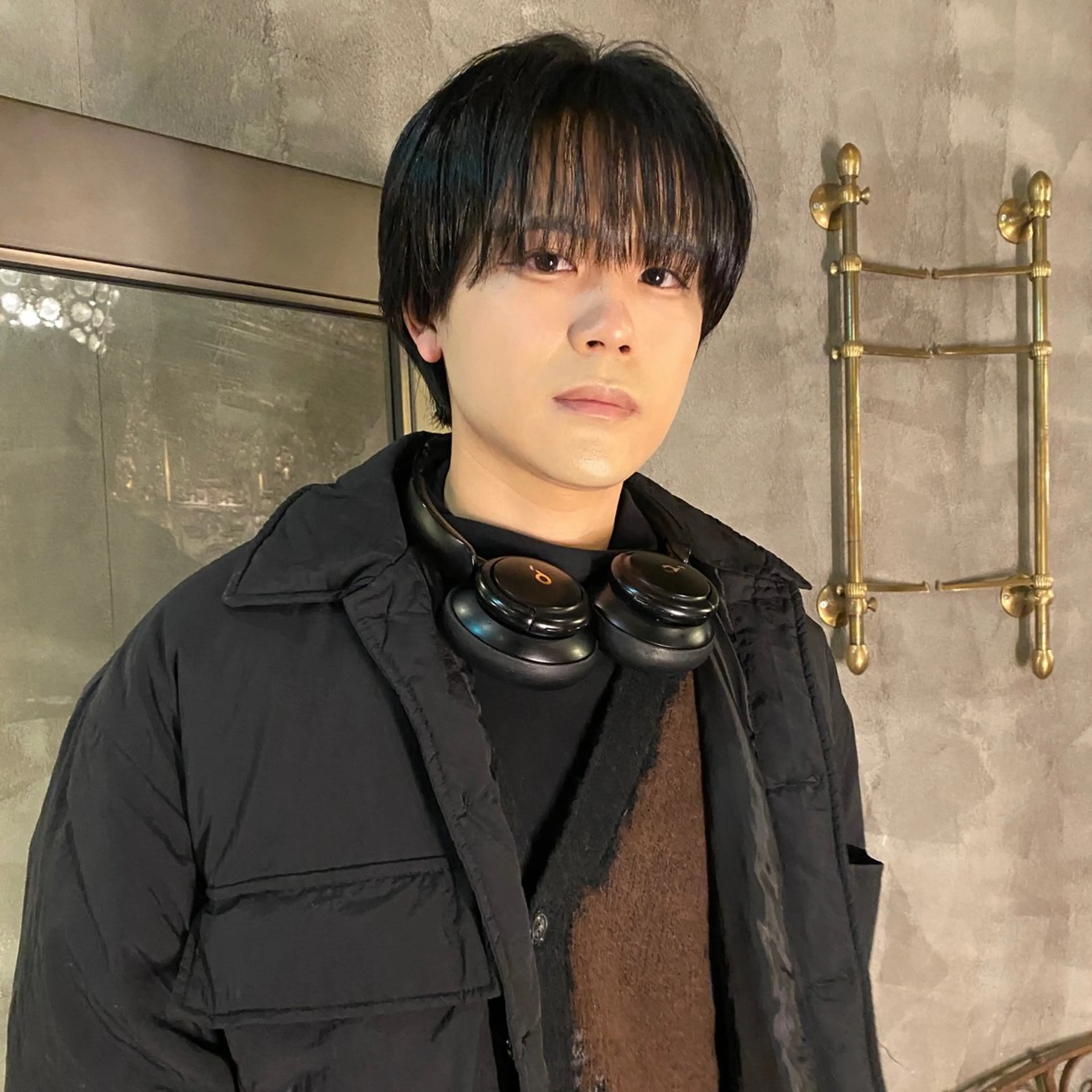 ショート メンズ メンズ韓国風 韓国風ヘア シースルーバング カット トリートメント ◽️モードヘア◽️ SHOUTOのヘアスタイル