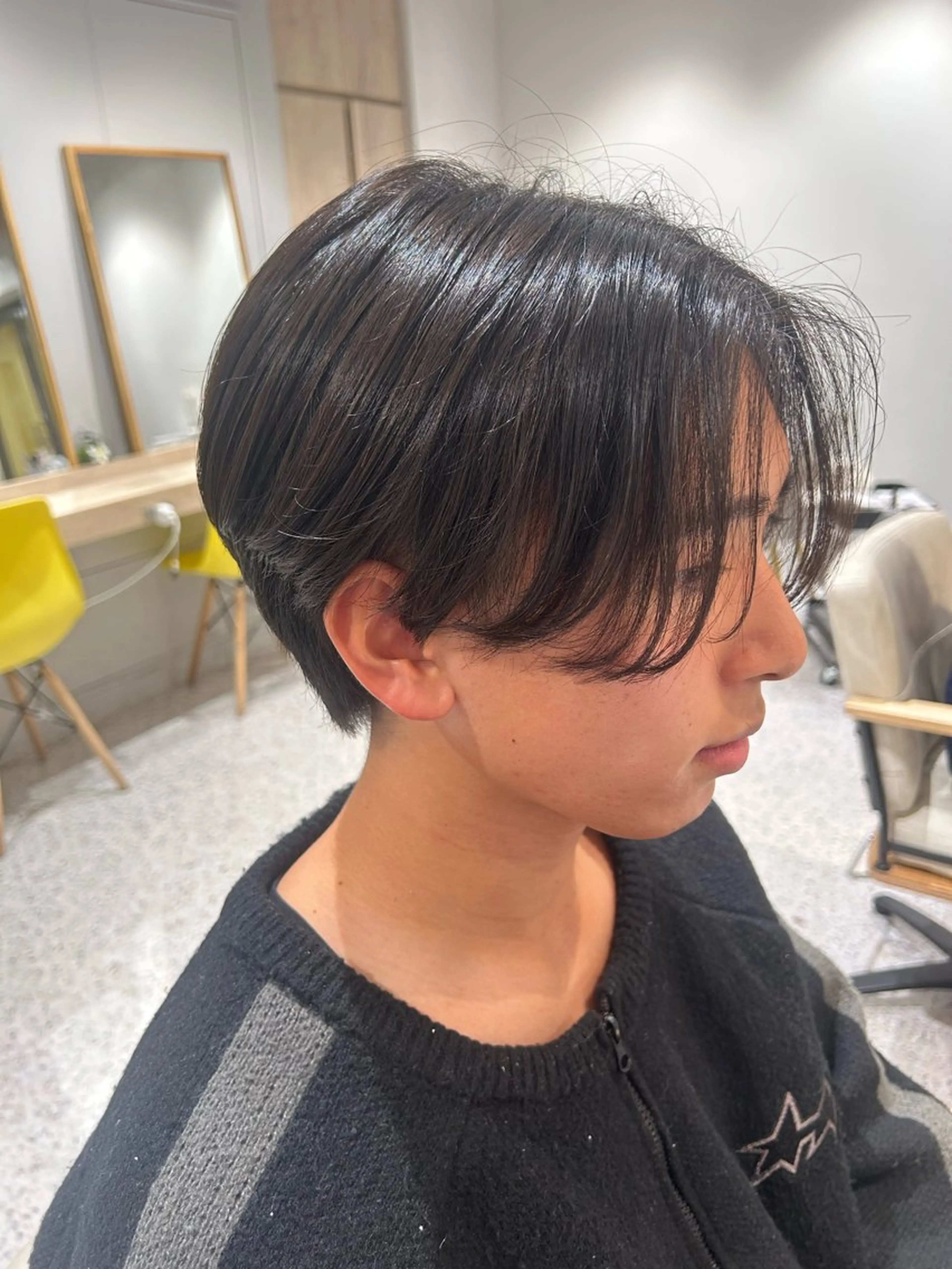 ショート メンズ センターパート カット hair&eye🎀 /momoKaのマツエク・マツパデザイン