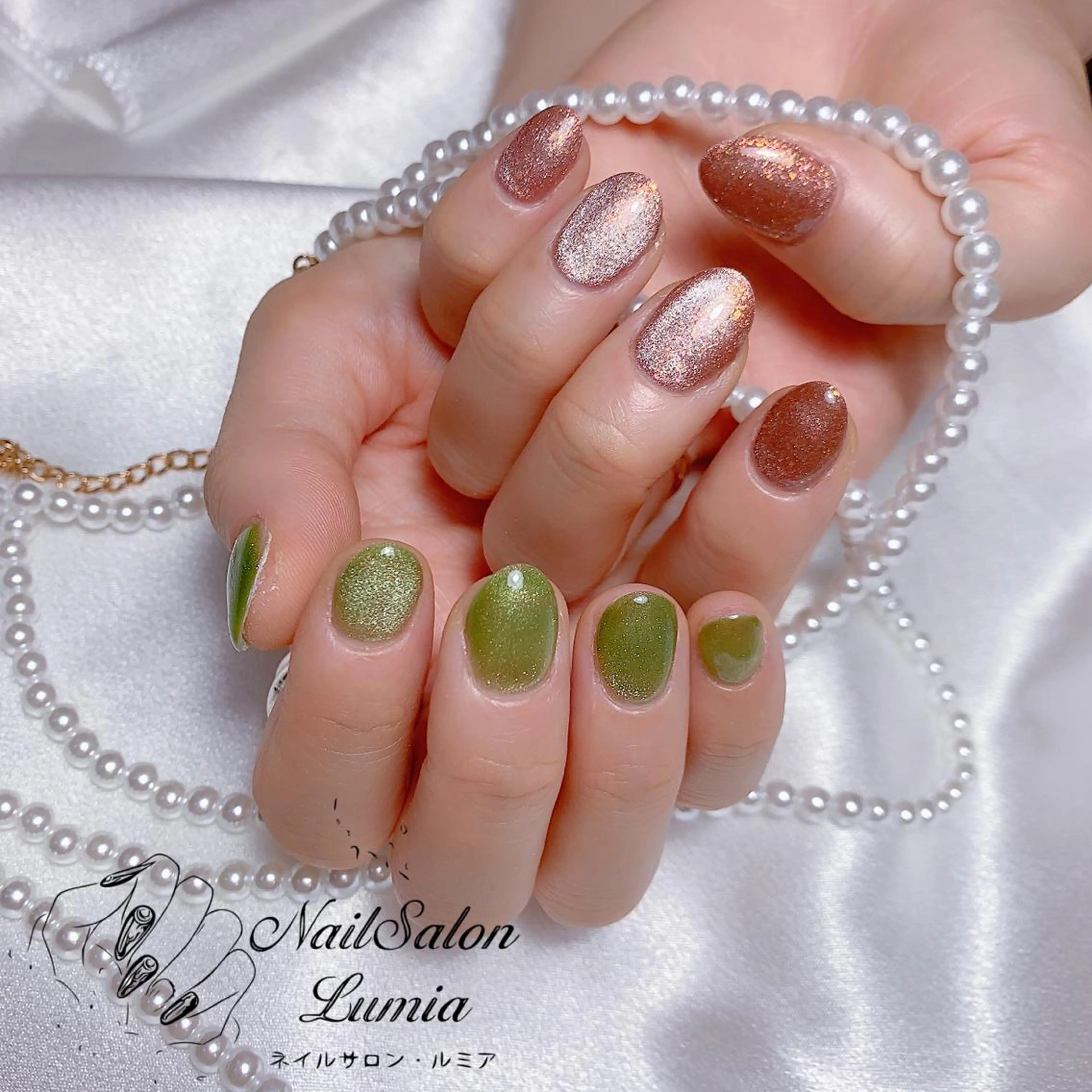 ネイル ハンドネイル ネイルサロン ルミア Lumia 店長のネイルデザイン