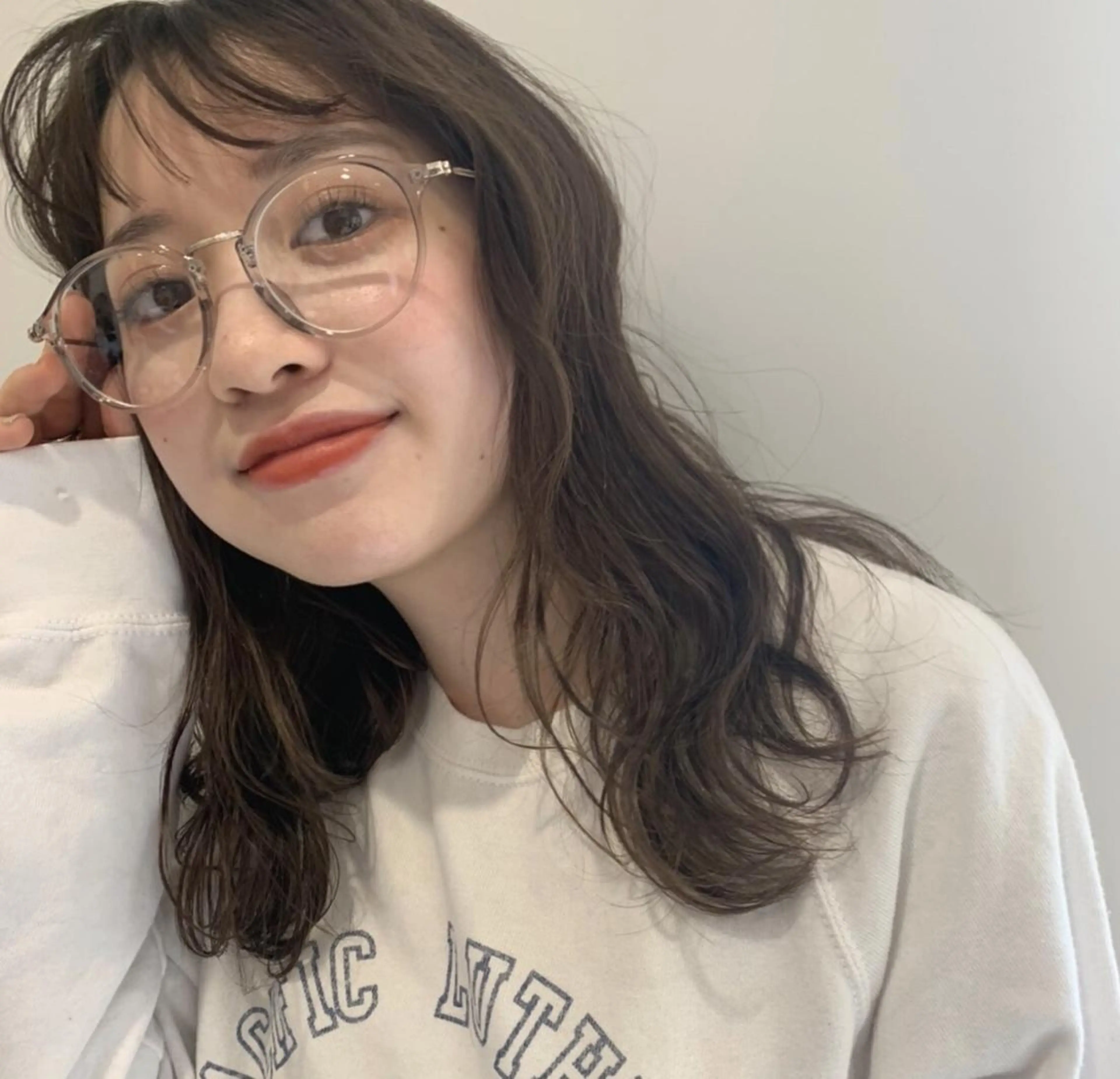 ミディアム パーマ カラー ミディアムパーマ ダブルカラー グラデーションカラー ハイライトカラー イルミナカラー CEINE PATHのヘアスタイル