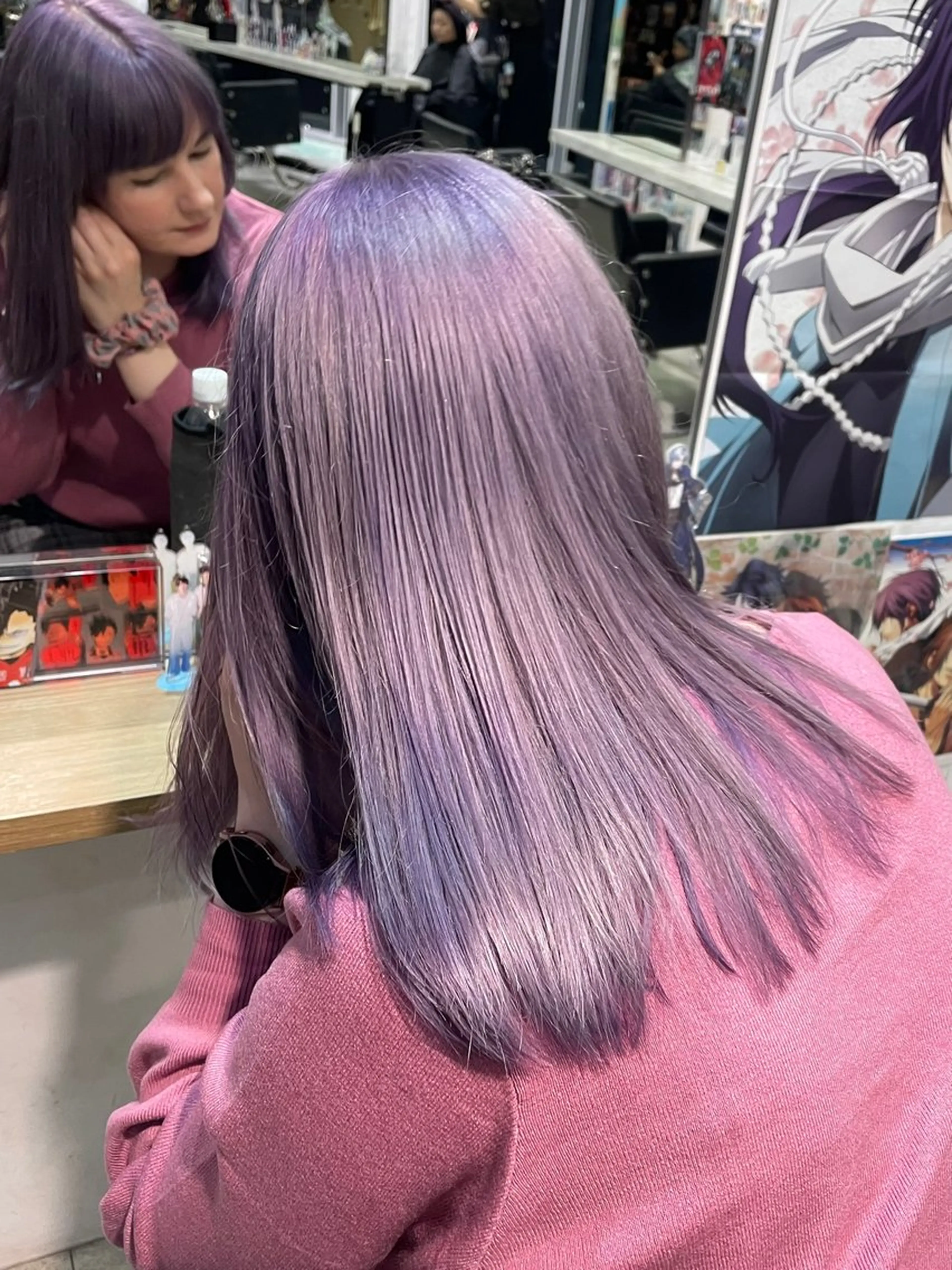 セミロング ヘアカラー トリートメント 🍭ハイトーン/ デザインカラー🦄のヘアスタイル