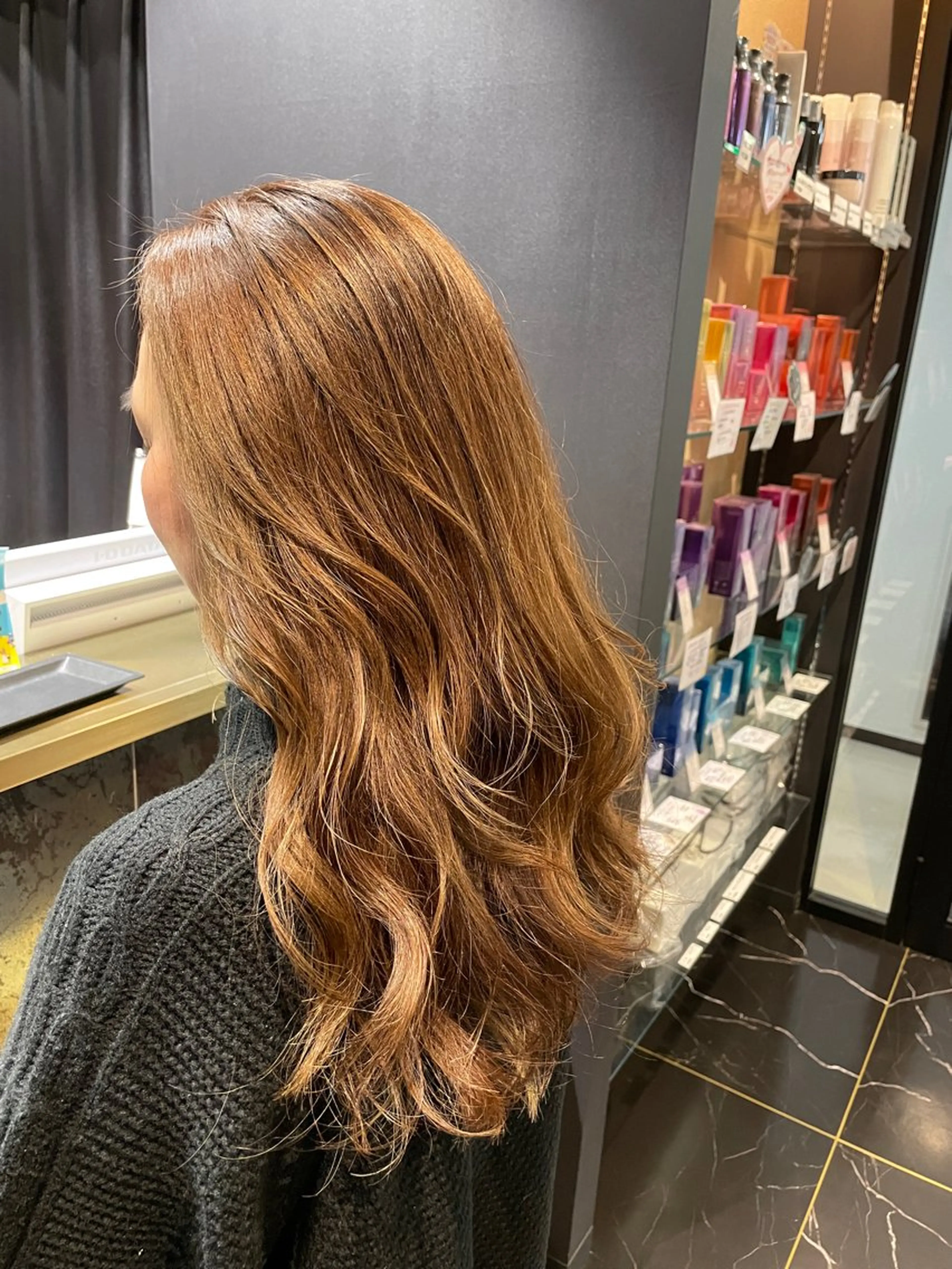 セミロング カラー カット ヘアカラー トリートメント 透明感カラー/ 韓国風🌿RIKOのヘアスタイル