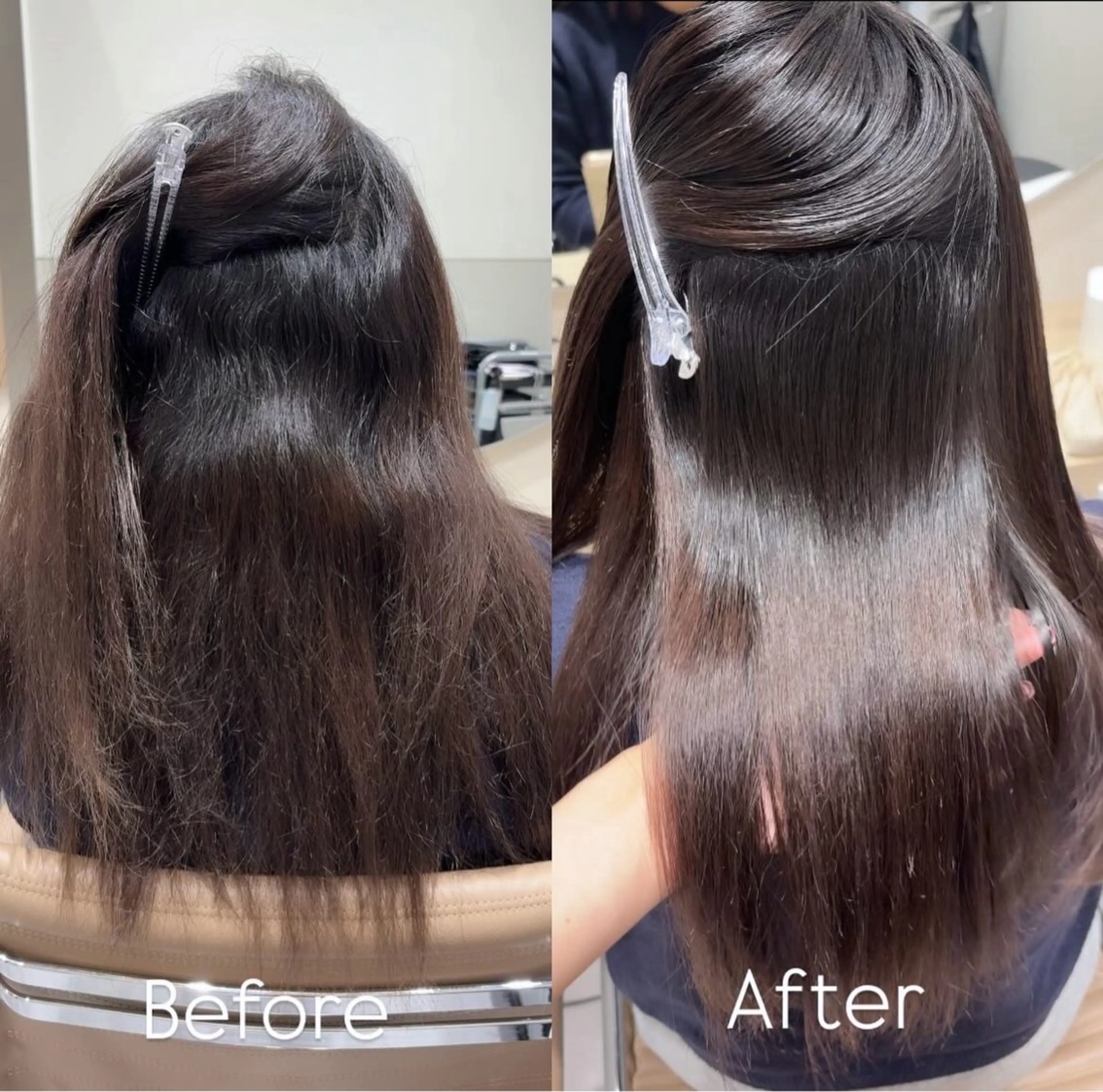 ロング カラー 縮毛矯正 ナツミ/透明感カラー /酸性ストレートのヘアスタイル