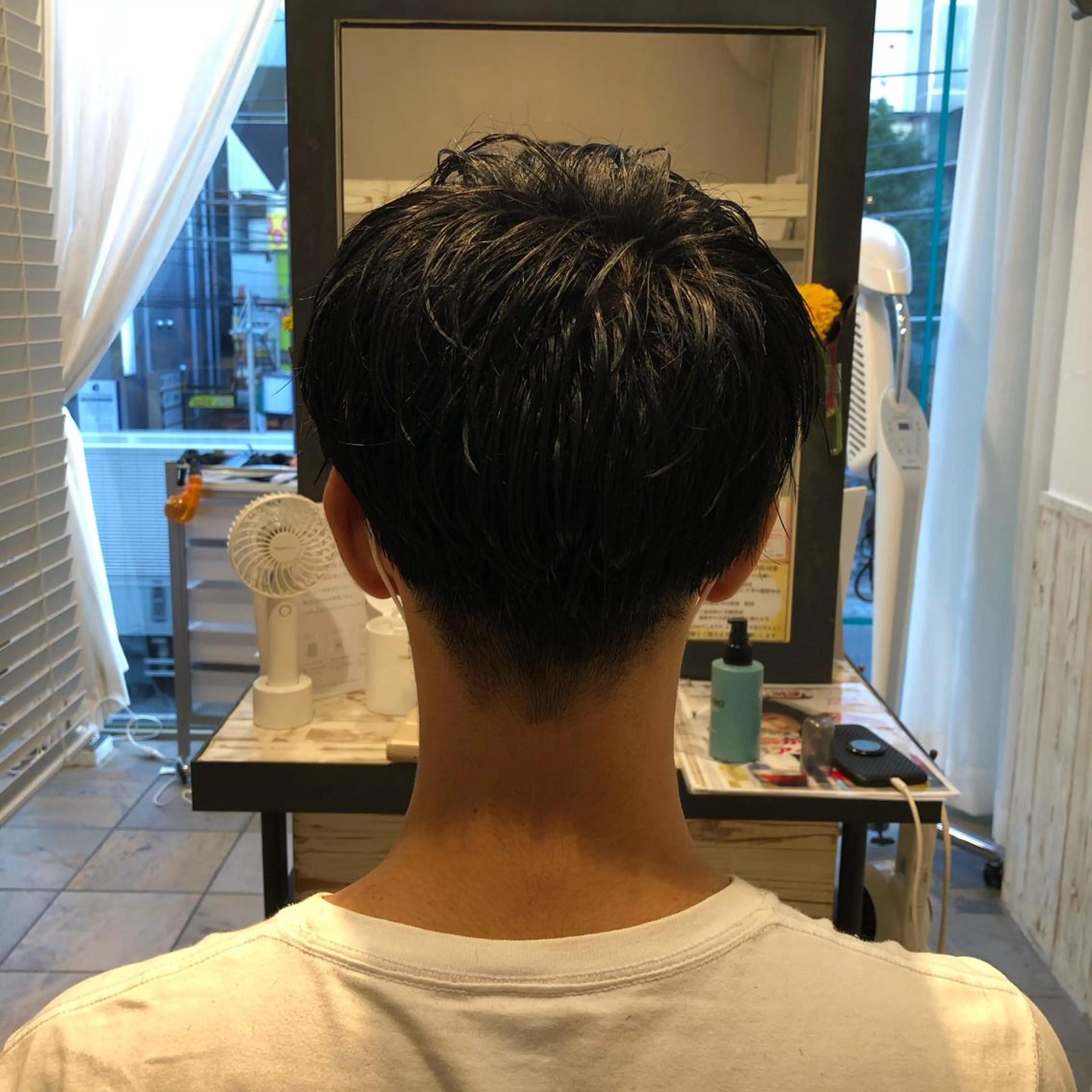 ショート カラー パーマ メンズ メンズサロン💈 吉岡陽【中野】のヘアスタイル