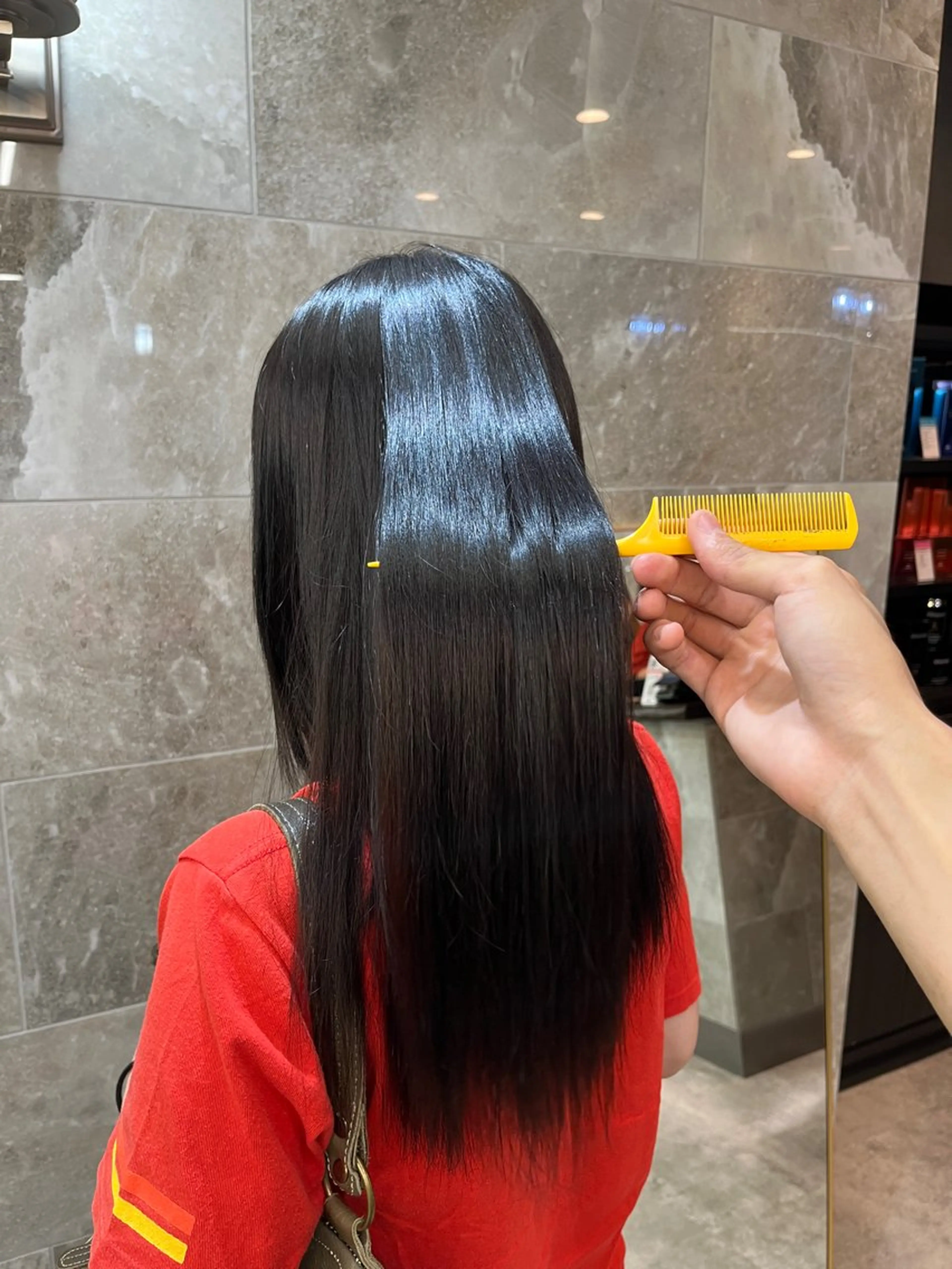 ロング 縮毛矯正 トリートメント ハイトーン/横浜 /伊藤　怜のヘアスタイル