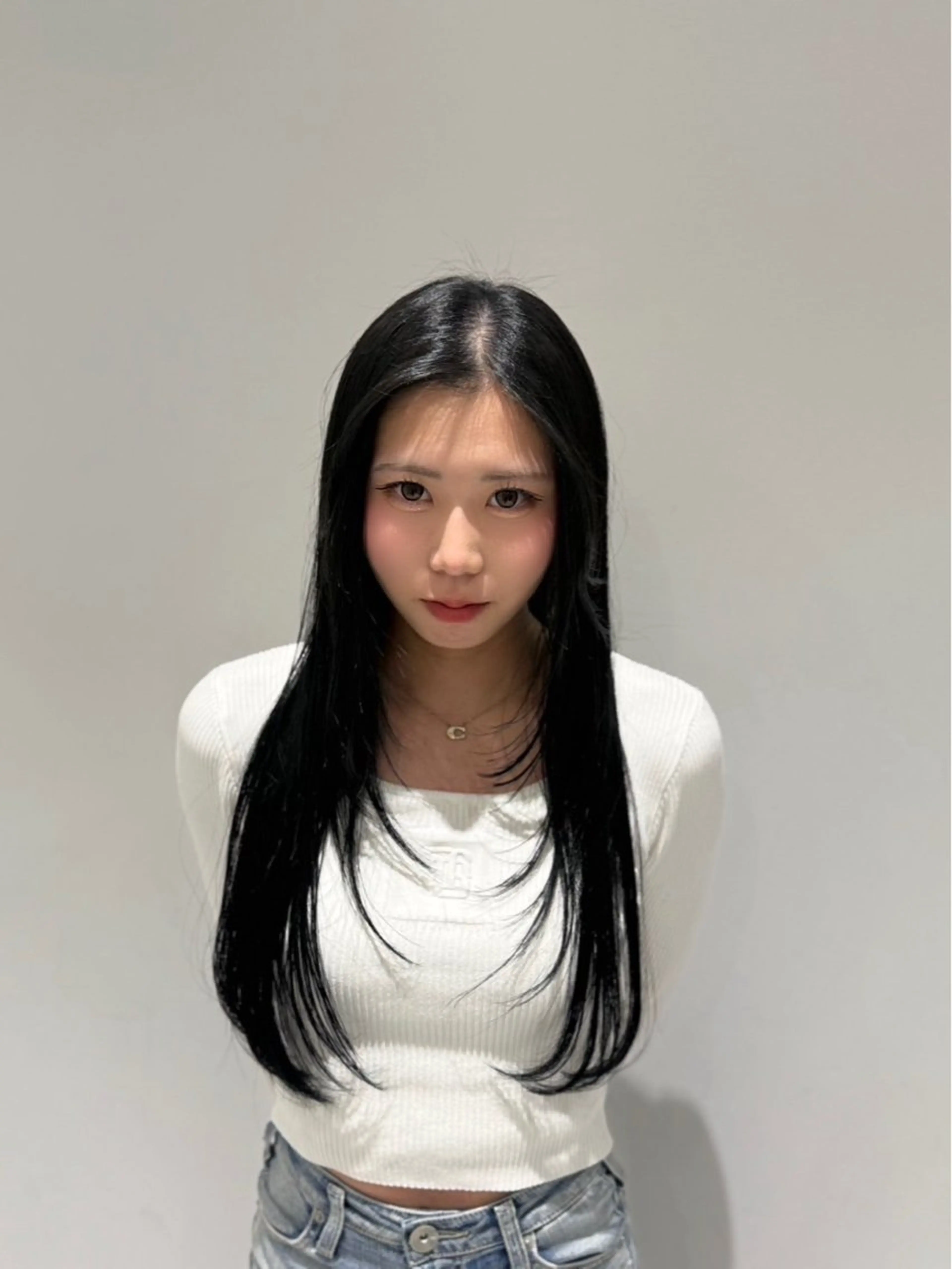 ロング ヘアカラー 野田 来瑠美のヘアスタイル