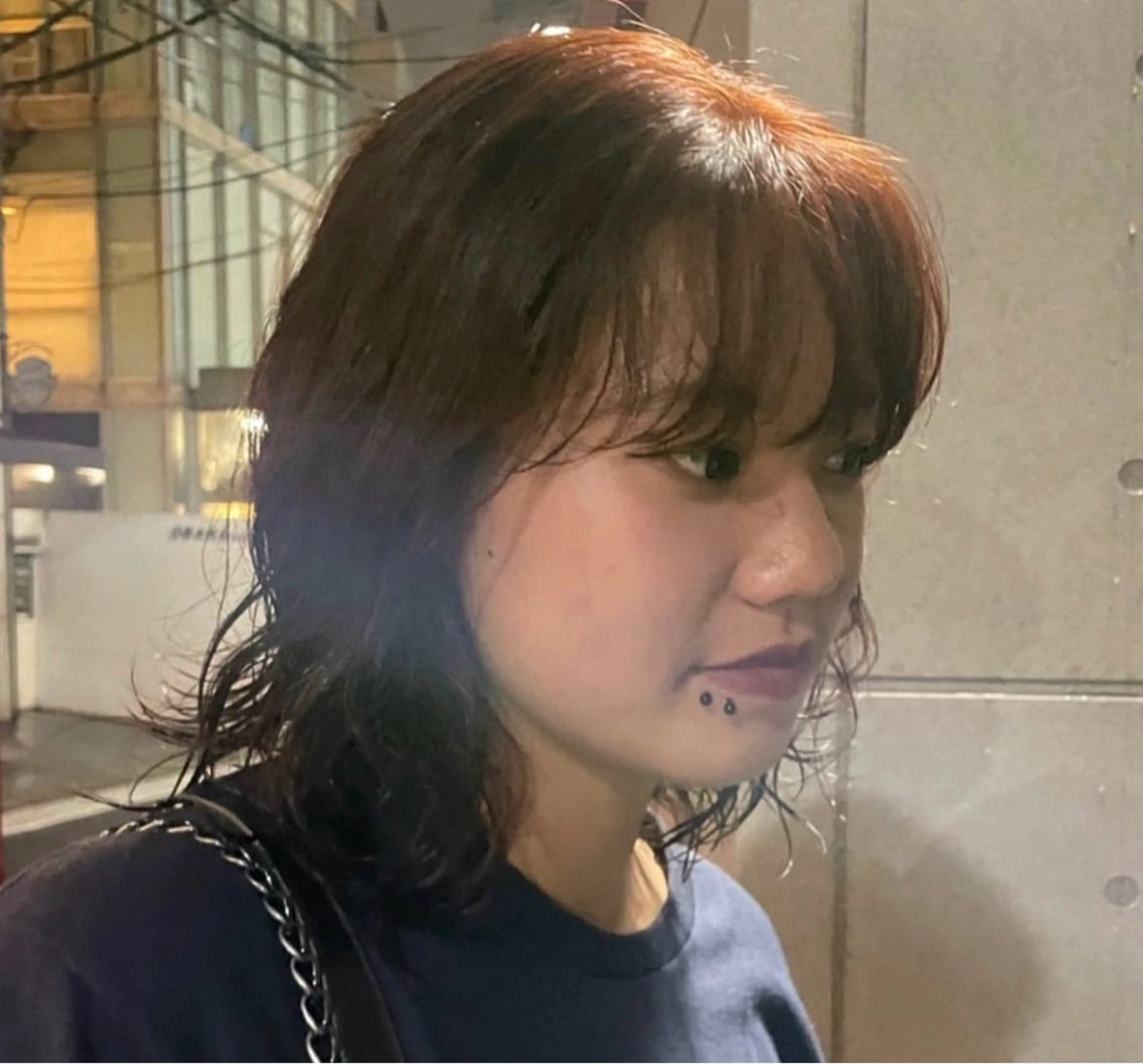 カラー miyu 透明感カラー/パーマのヘアスタイル