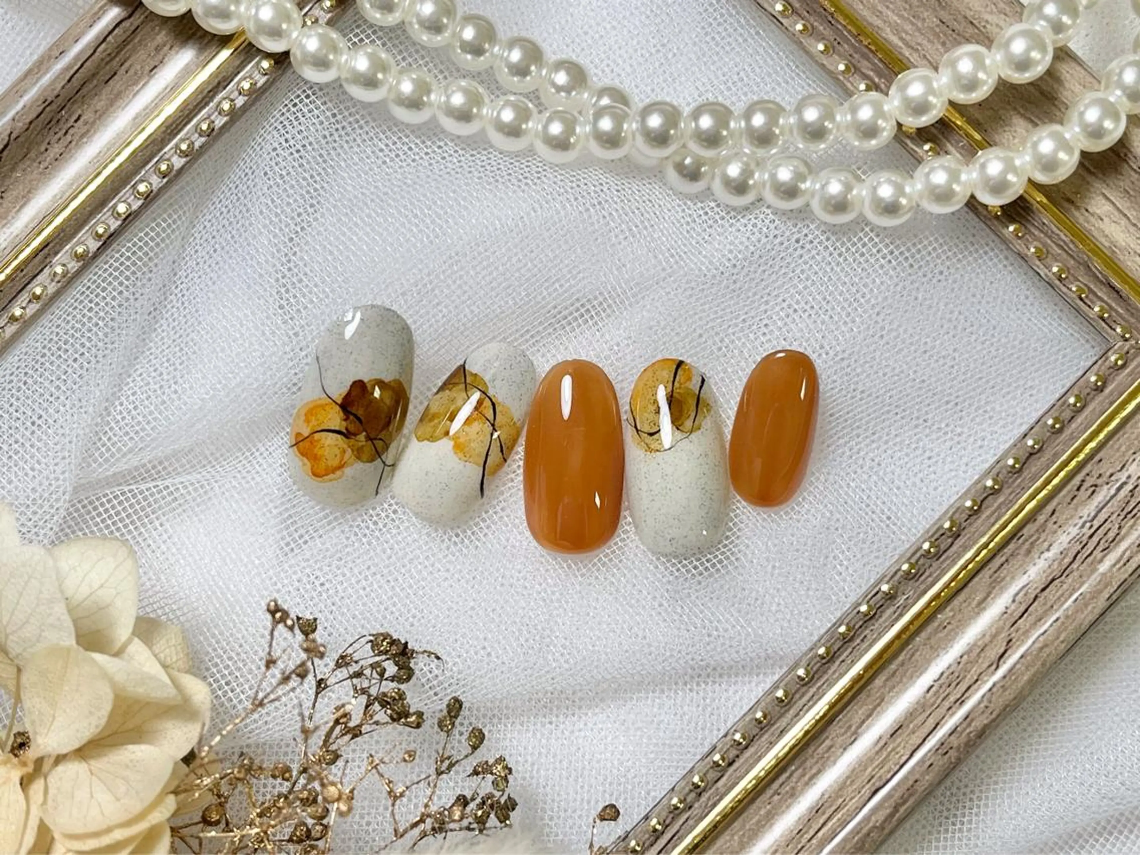 ネイル ハンドネイル ネイルPetit Ribbonのネイルデザイン