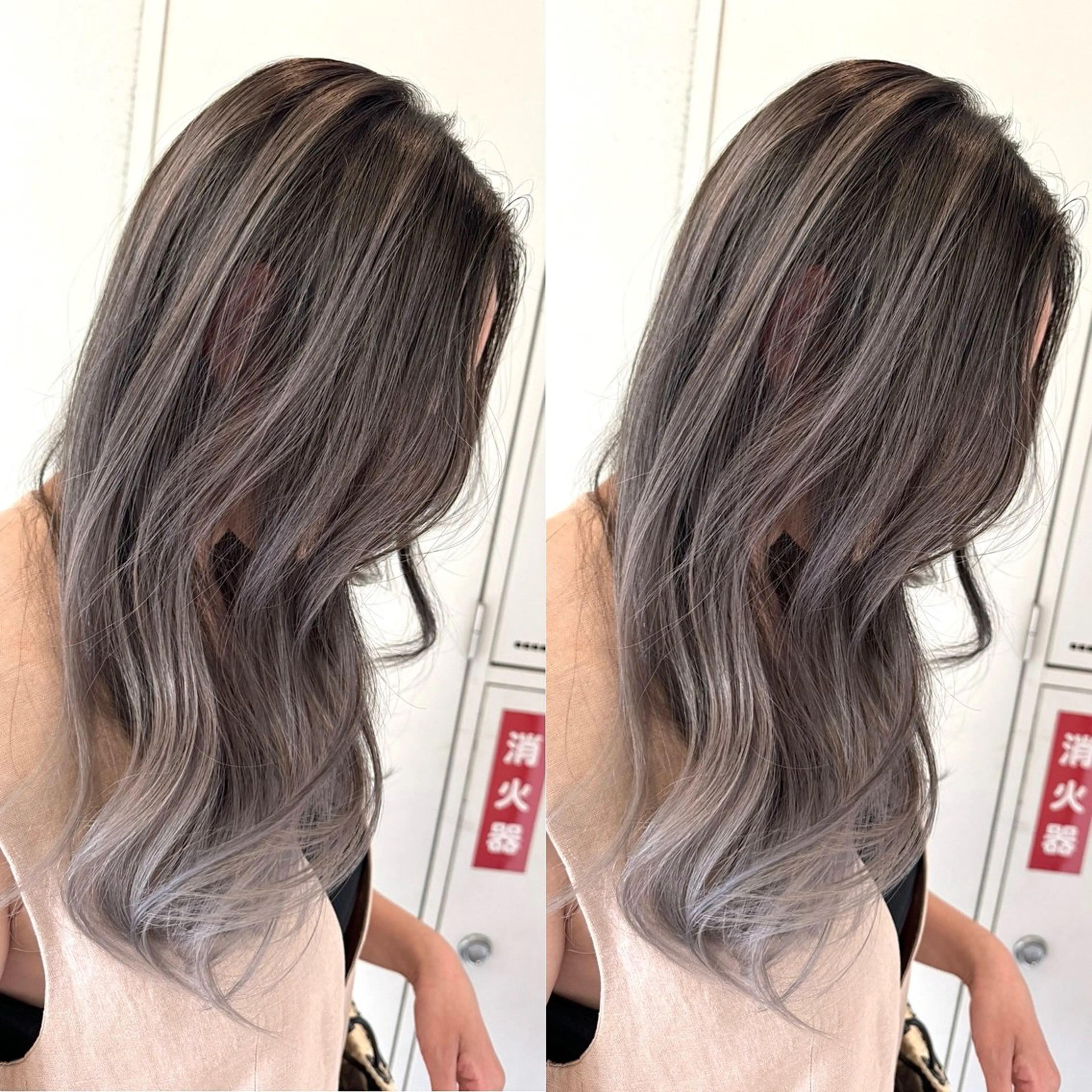 セミロング カット ヘアカラー トリートメント プルエクステ ボブ🌈ナツヤのヘアスタイル