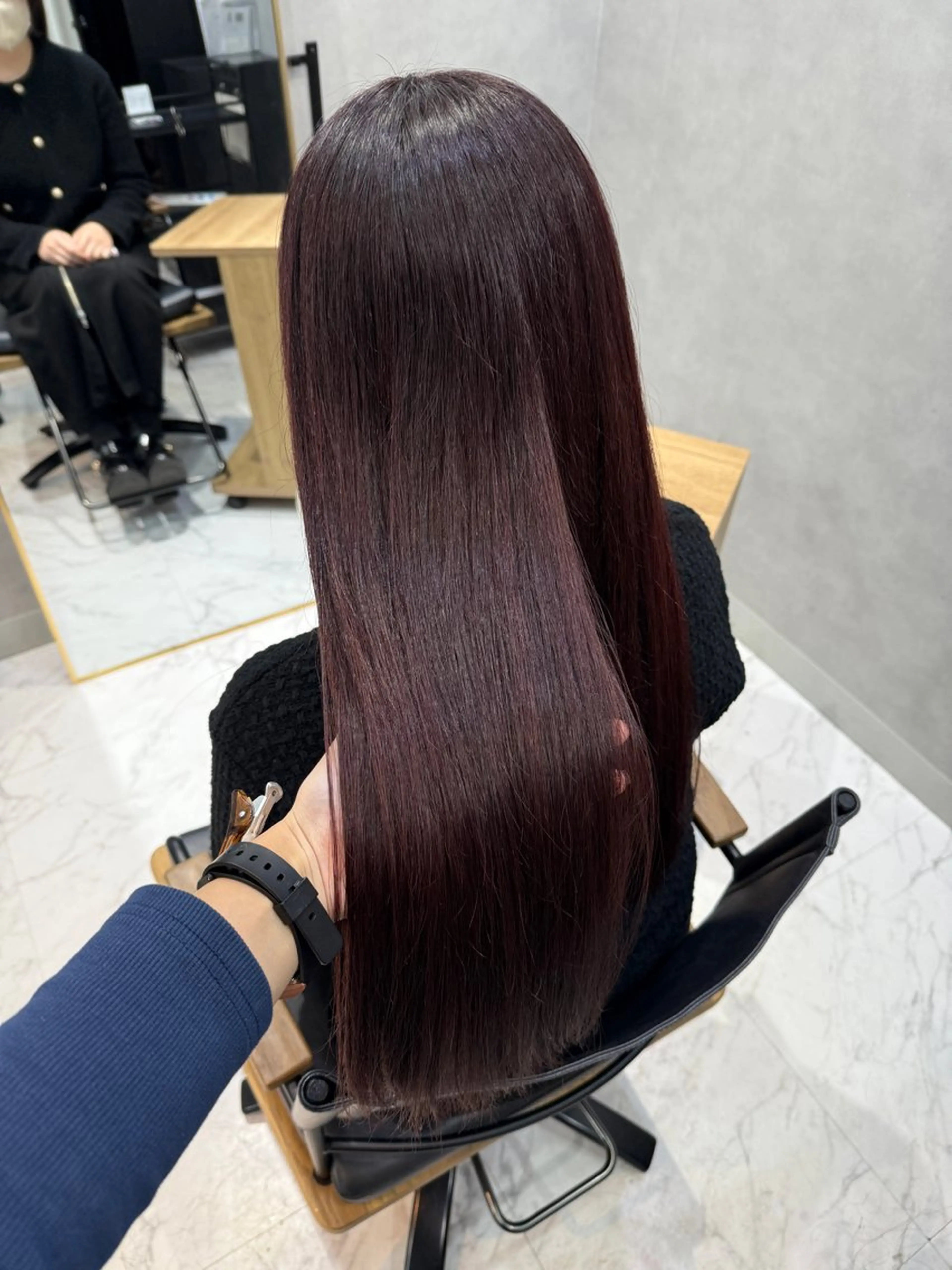 ロング カラー ヘアカラー トリートメント 透明感カラー/パーマ 🌀アオノのヘアスタイル