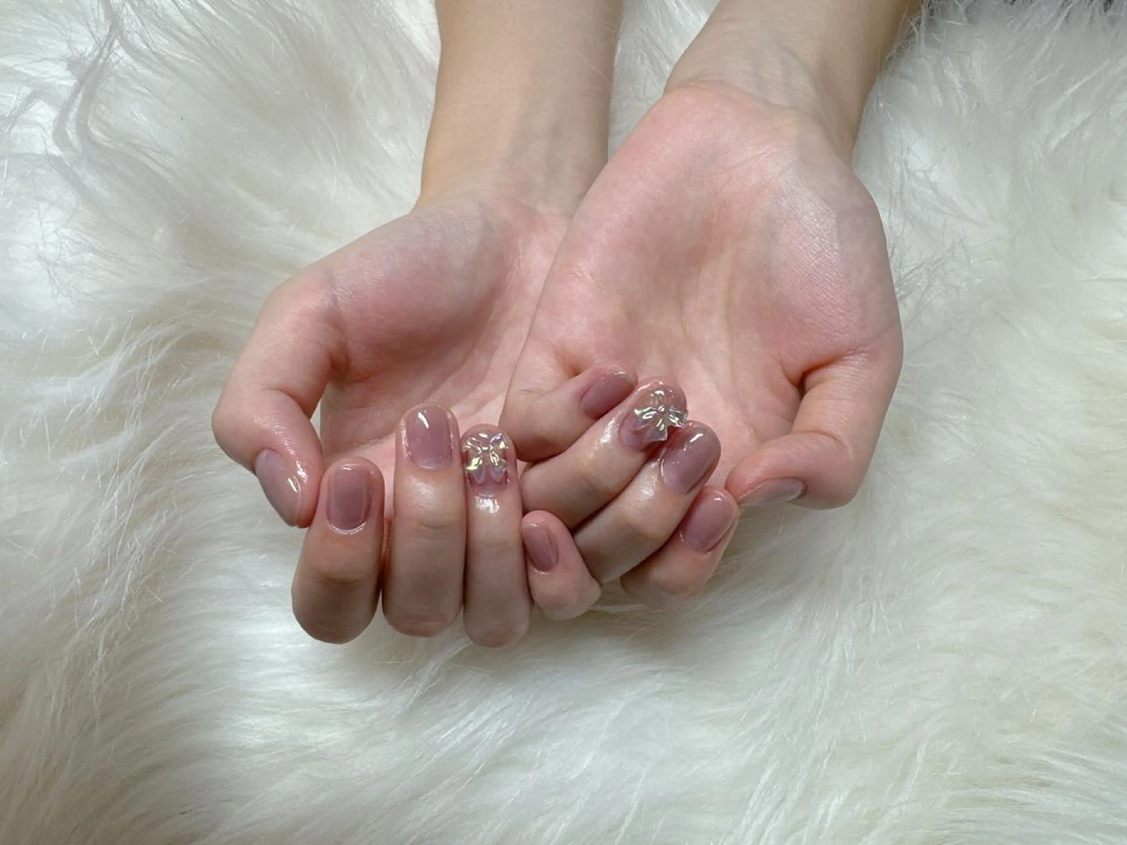 【✨オフ無し✨】ワンカラーorラメグラ+パーツ2個+ドライケア+オイル＋ハンドクリームの写真