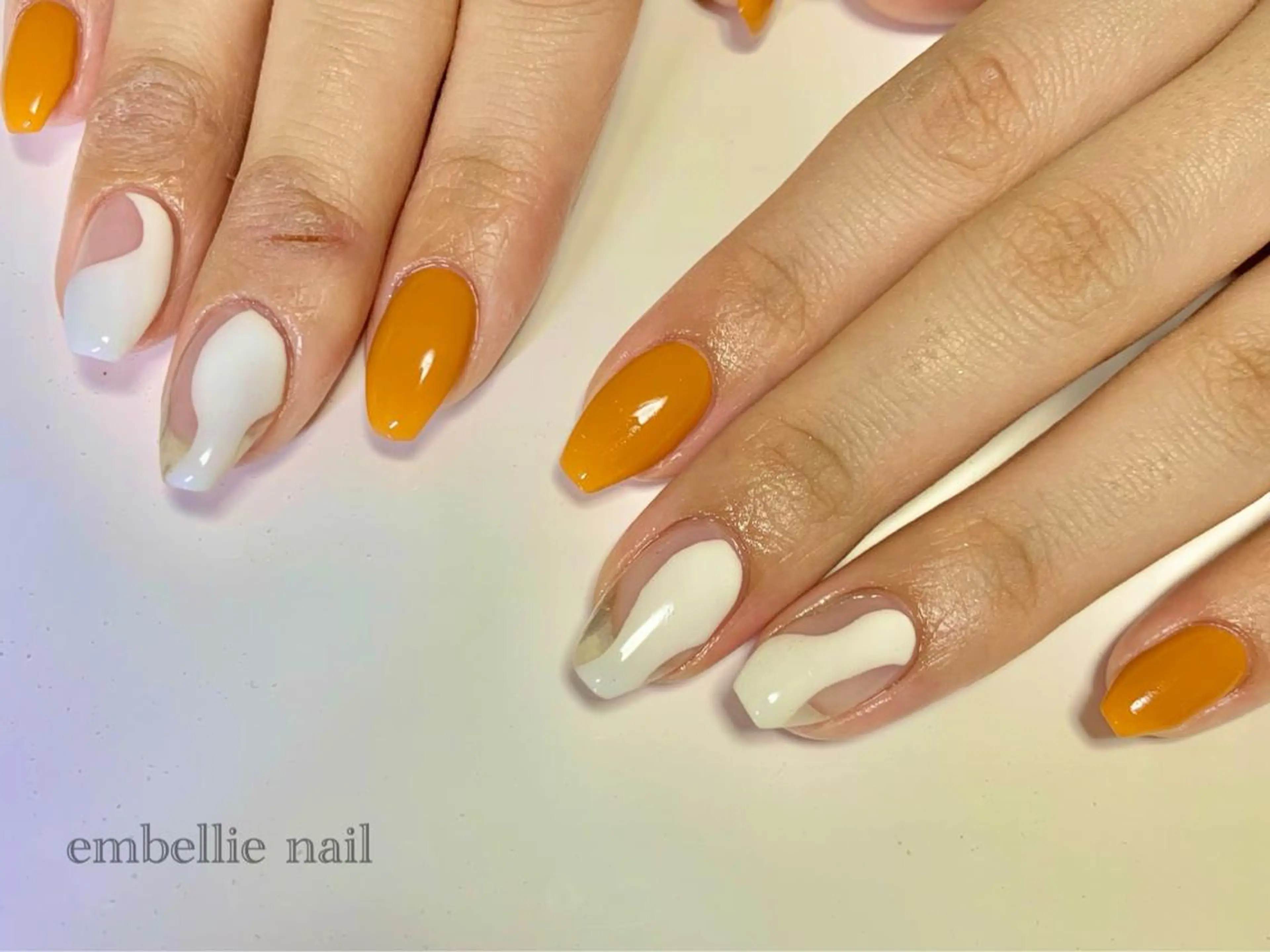 ネイル オレンジ miyasaka erikoのネイルデザイン