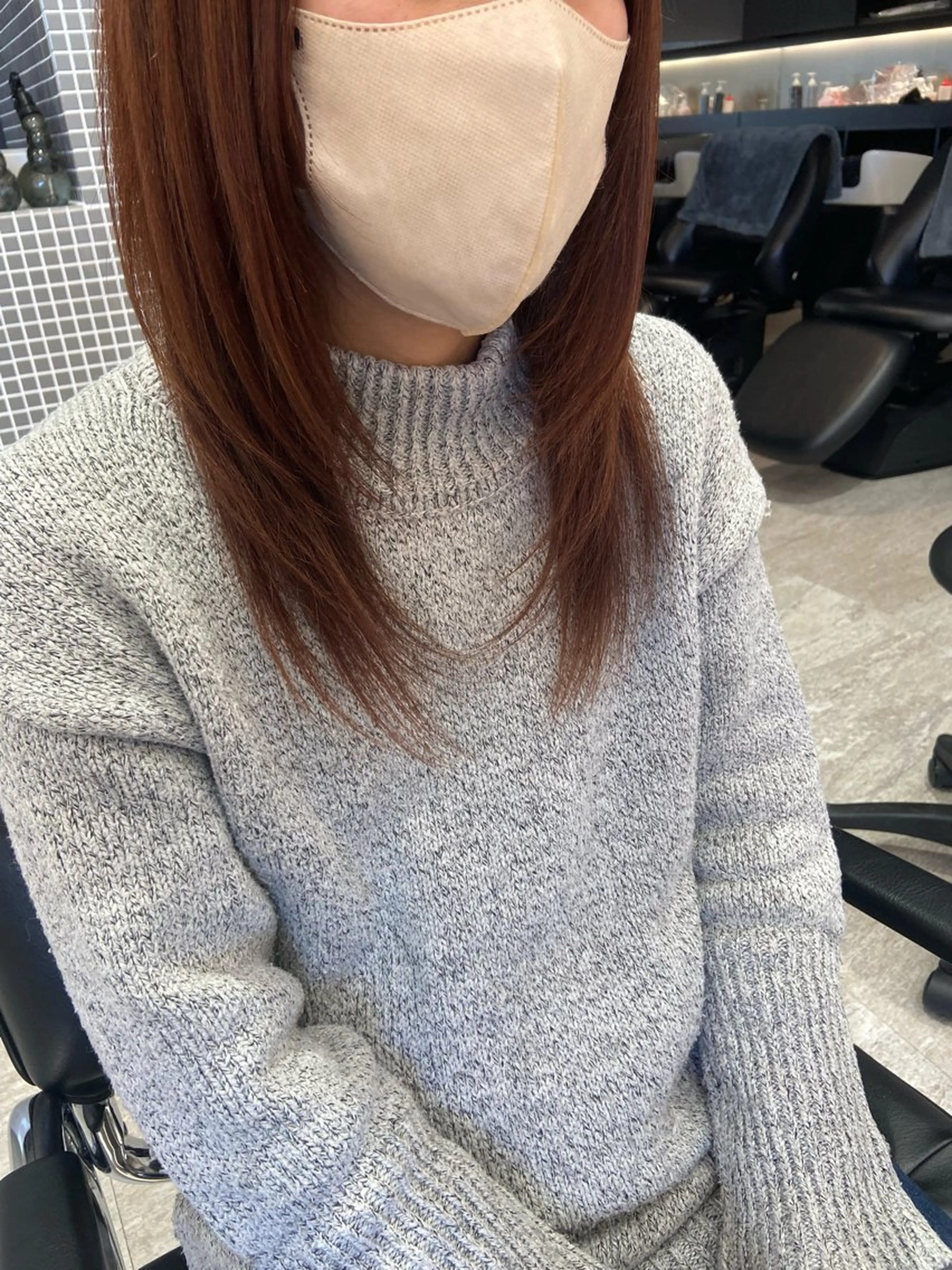 セミロング レイヤーカット 福田 文太のヘアスタイル