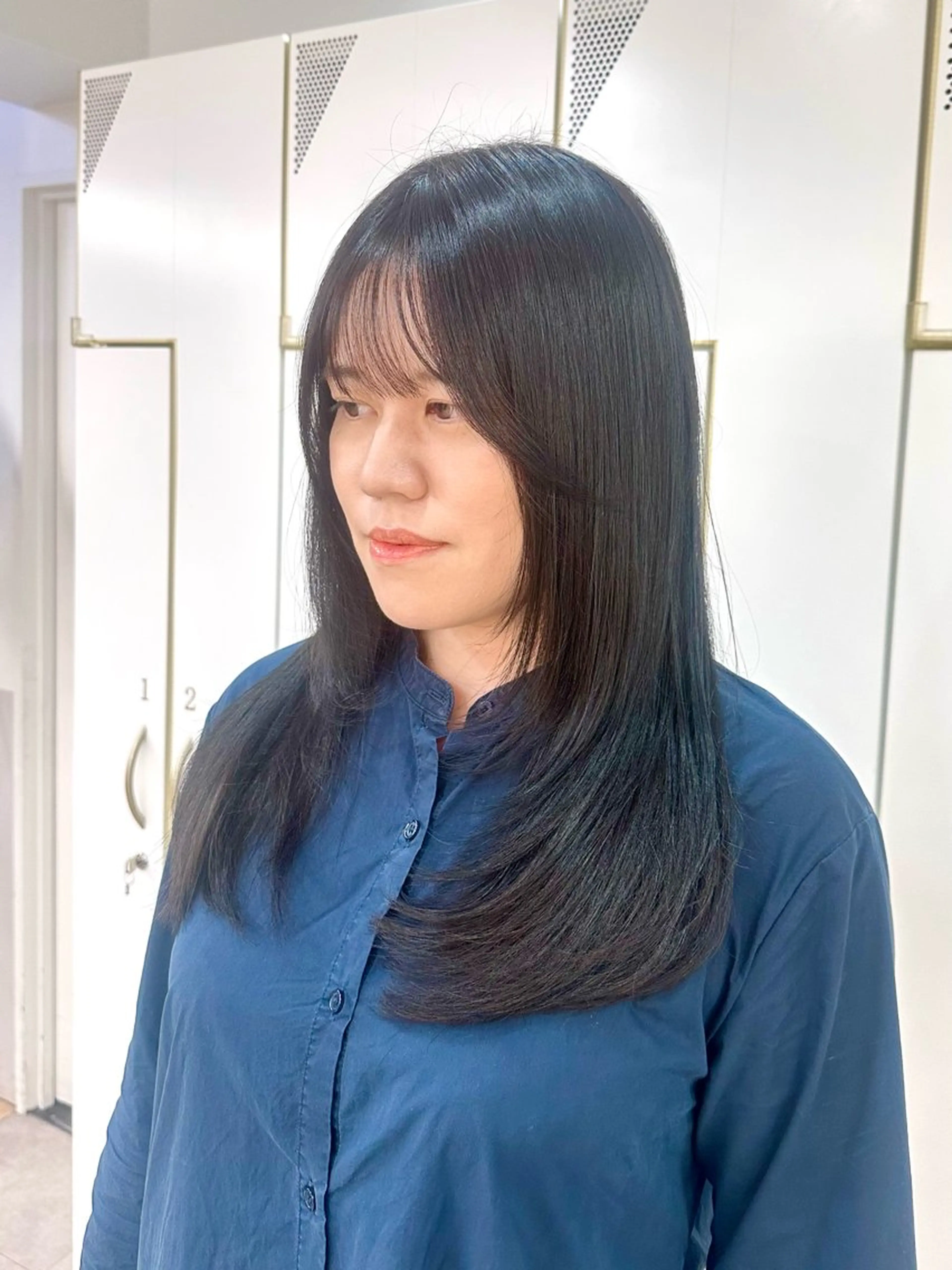 ロング ロングレイヤー レイヤーカット ロング あいこ/ハンサム ショート/日本橋🌷のヘアスタイル