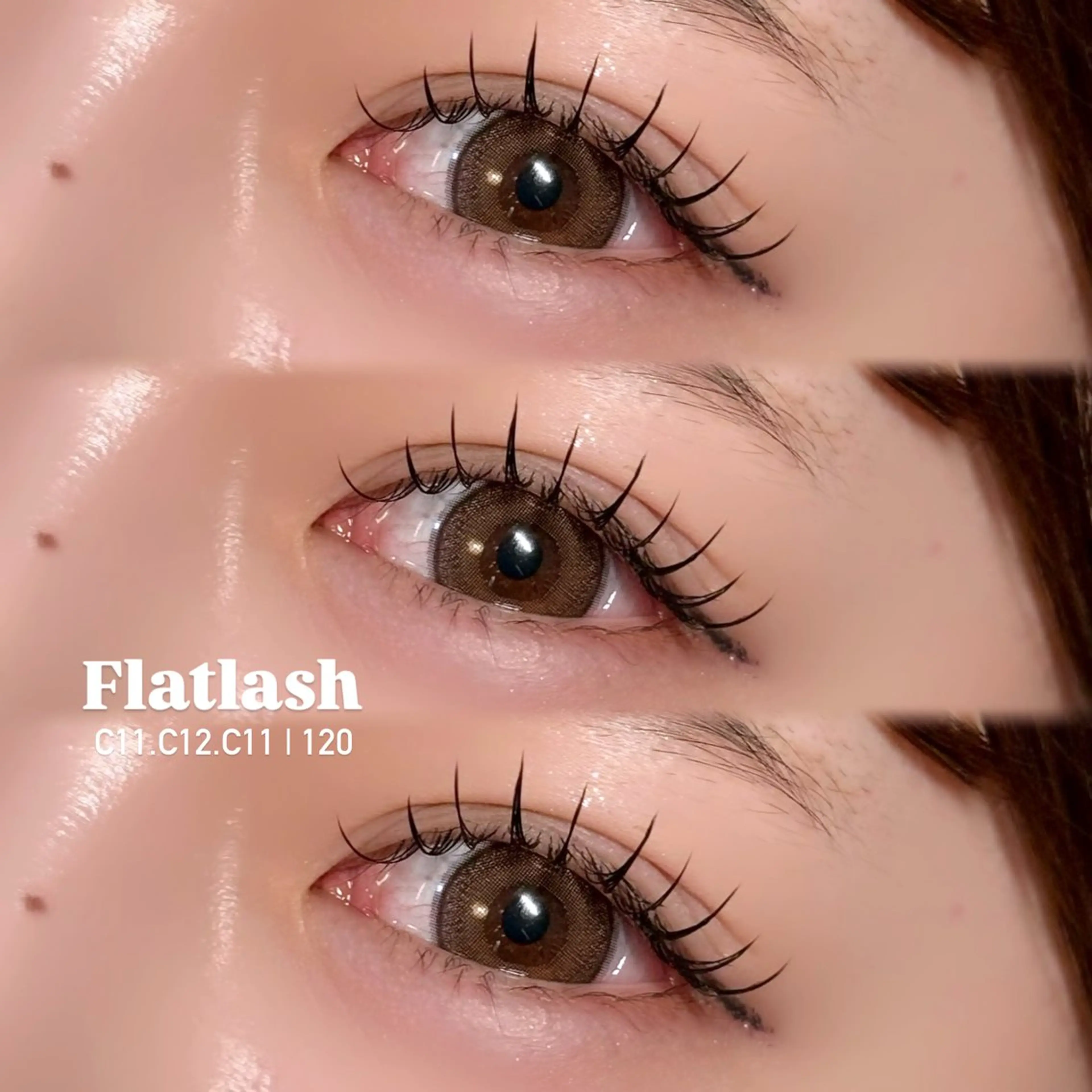 マツエク・マツパ 束感まつ毛 フラットラッシュ 韓国風マツエク ワンホンマツエク マツエク téa. -eyeroom-所属・téa. reina/表参道のマツエク・マツパデザイン