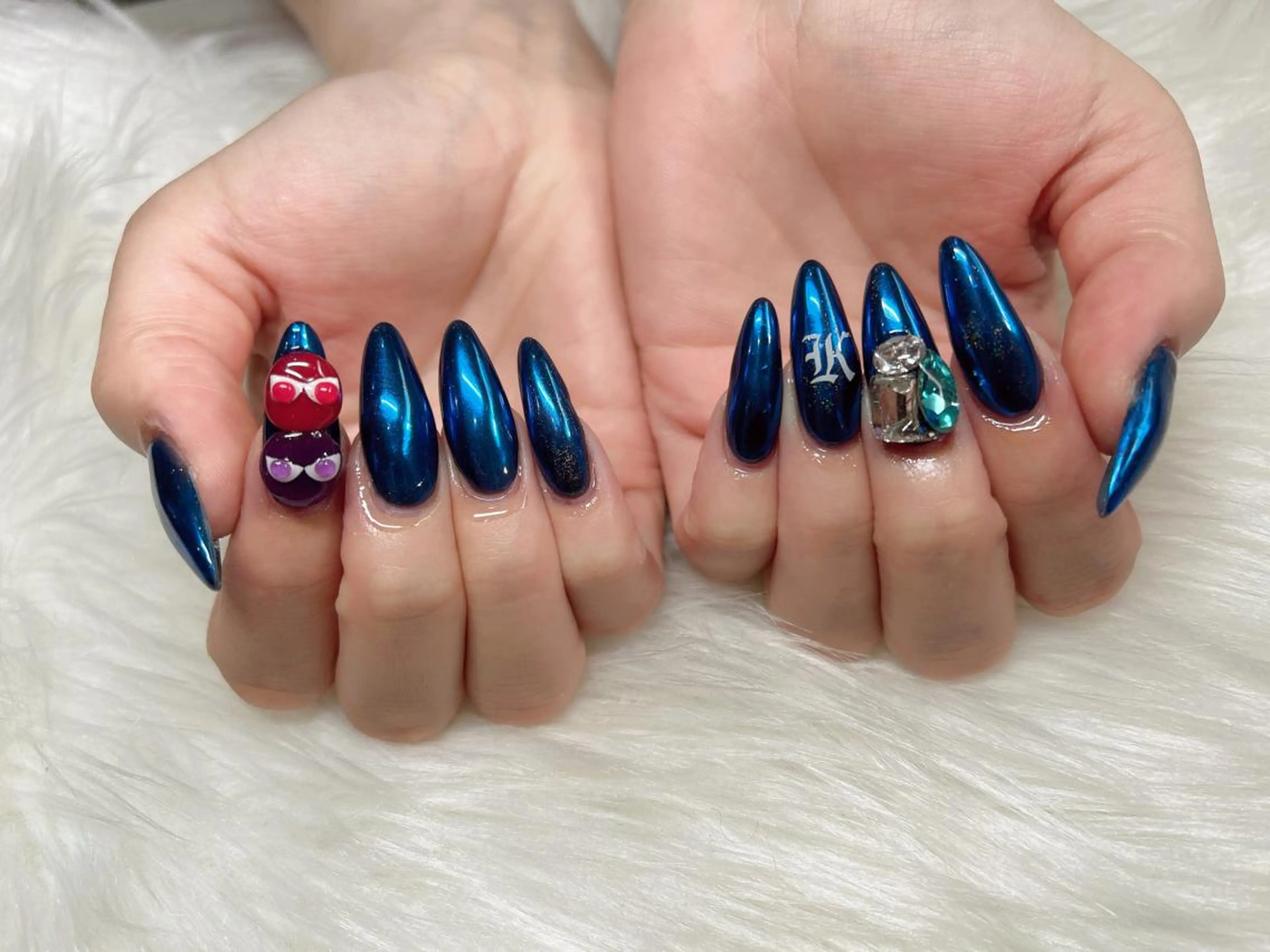 セミロング ネイル 《LB》ラブリエ Nail&eyeのマツエク・マツパデザイン