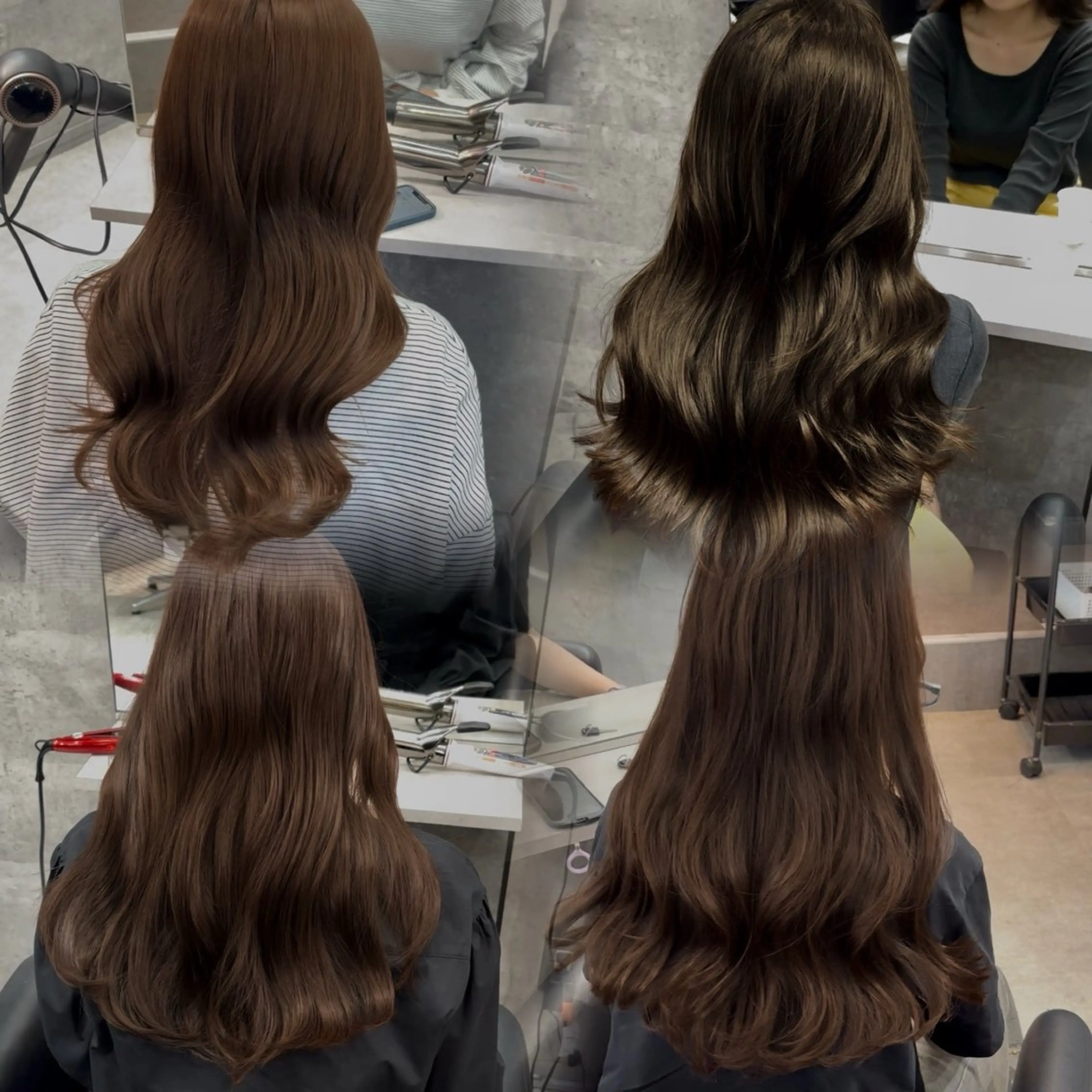 セミロング くびれヘア 顔周りカット 髪質改善 韓国風ヘア レイヤーカット lana hair 新宿/髪質改善/韓国のヘアスタイル