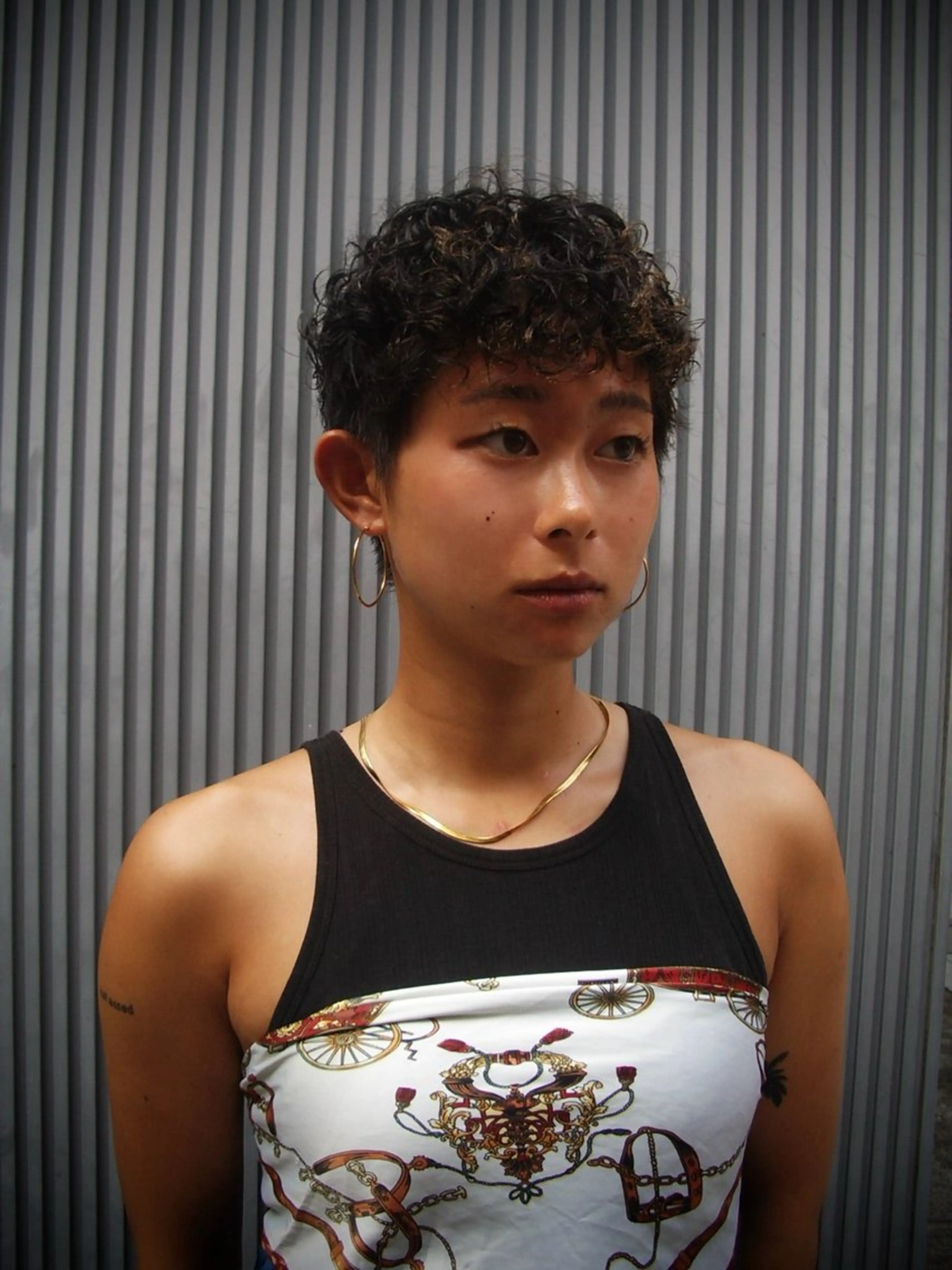 ショート カラー パーマ ヘアアレンジ パーマ トリートメント ヘッドスパ marino マリノのヘアスタイル