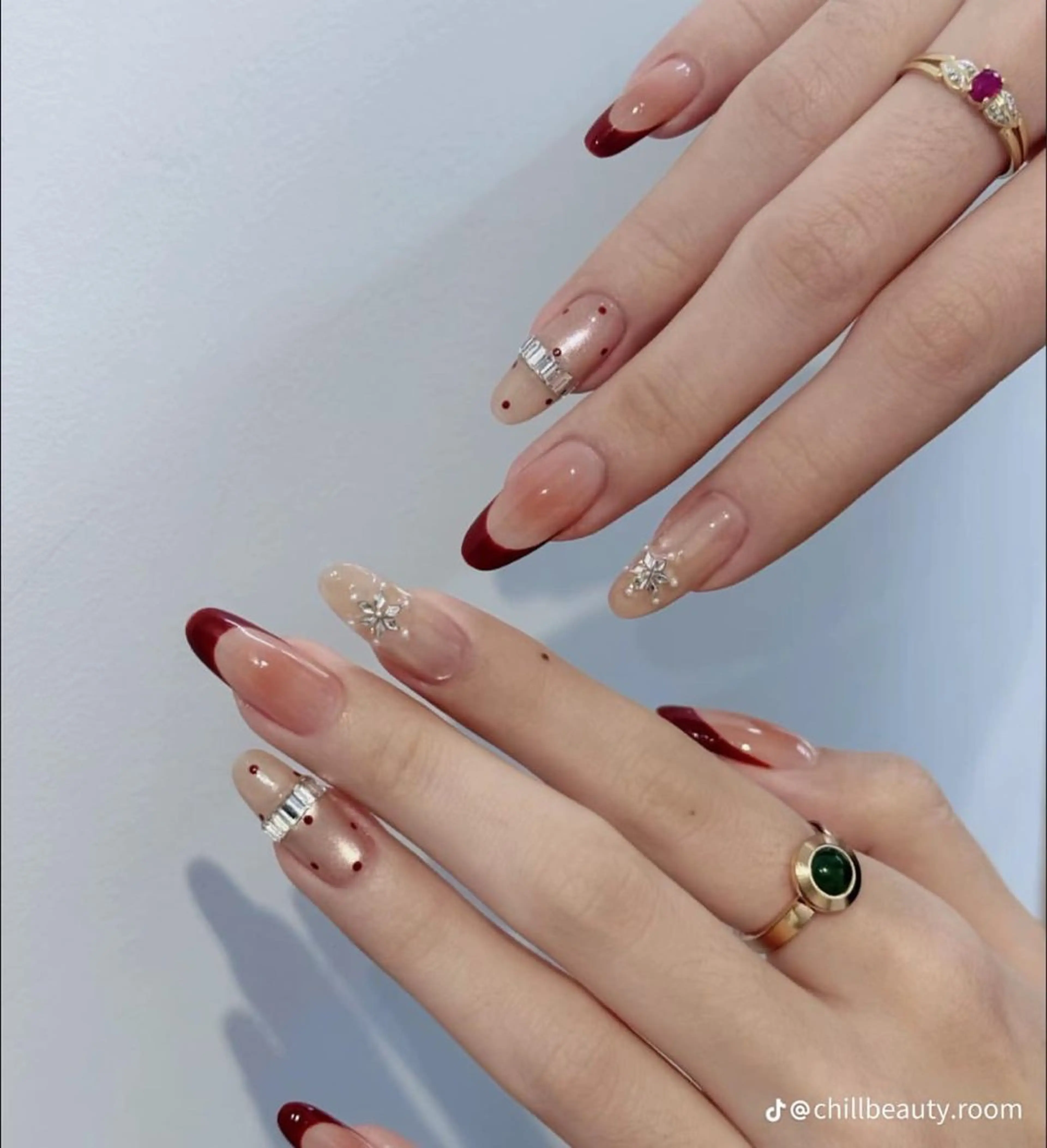 ネイル アートネイル フレンチネイル ジェルネイル 持ち込み ニュアンスネイル ハンドネイル ANA.CHUO 本川越店舗のネイルデザイン