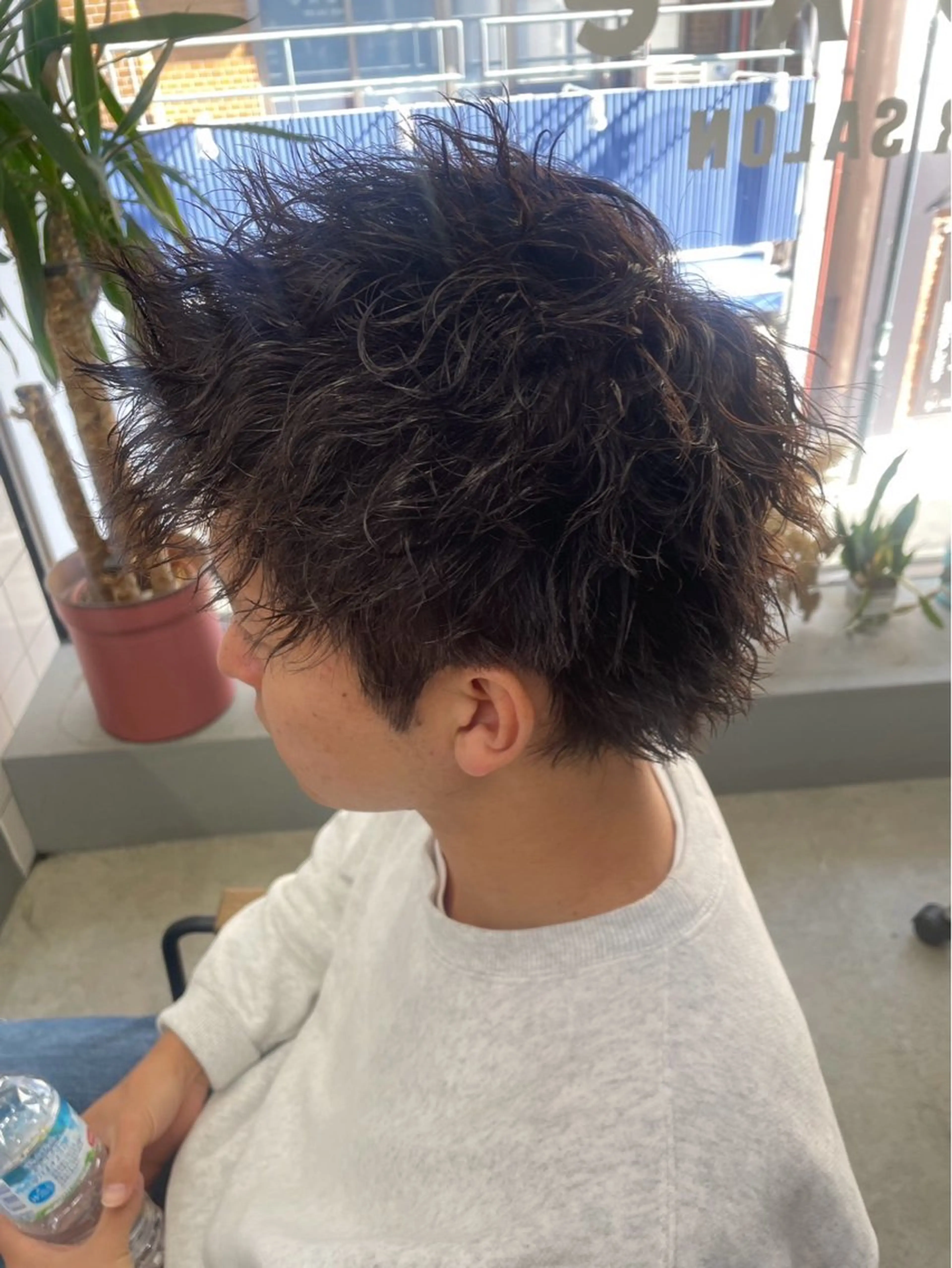 ショート パーマ メンズ カット パーマ メンズ専門サロン wokeのヘアスタイル