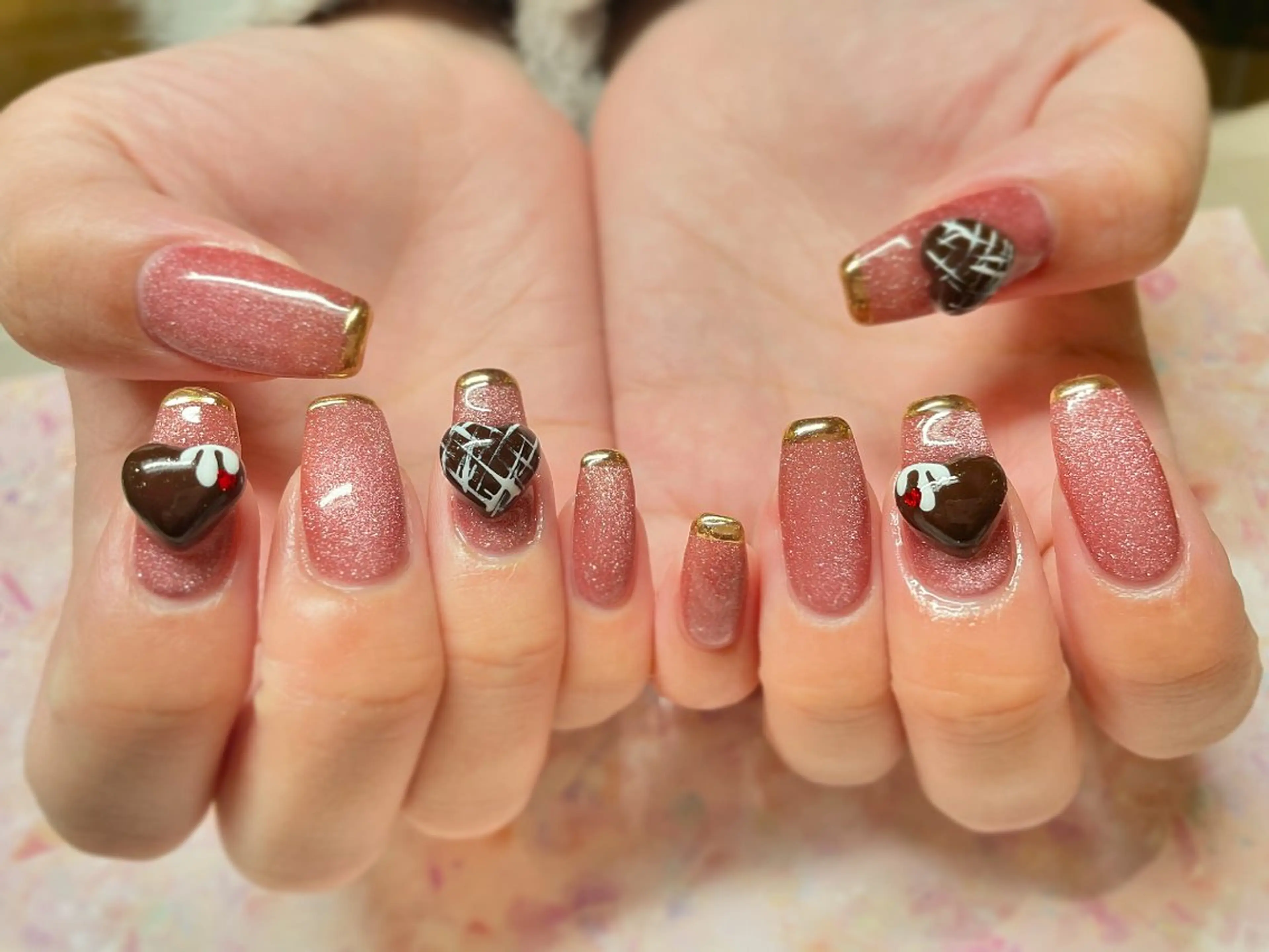 ネイル バレンタイン nanal nailのネイルデザイン