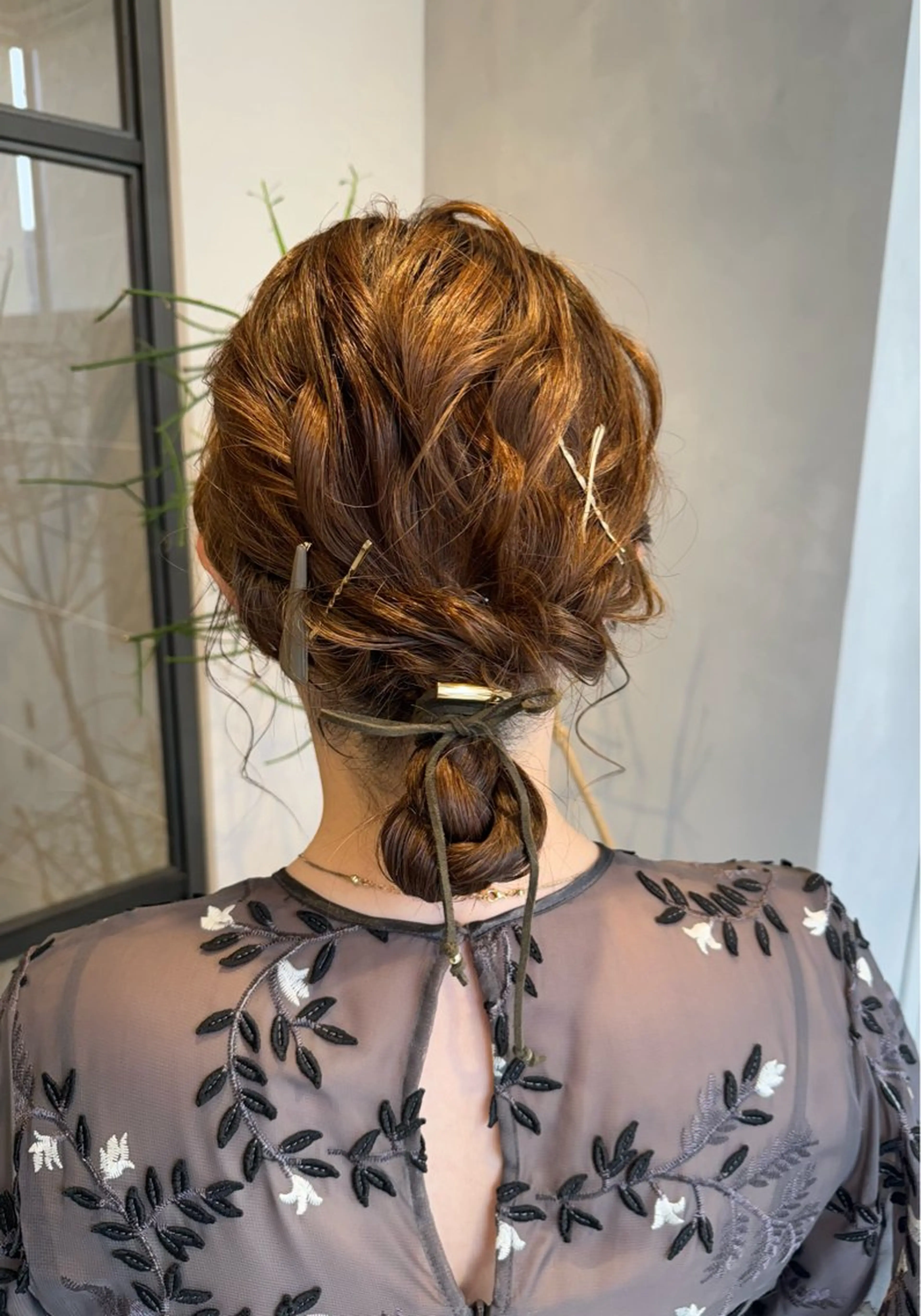 セミロング ヘアアレンジ 透明感カラー✨艶髪 制作🌱山根あゆみのヘアスタイル