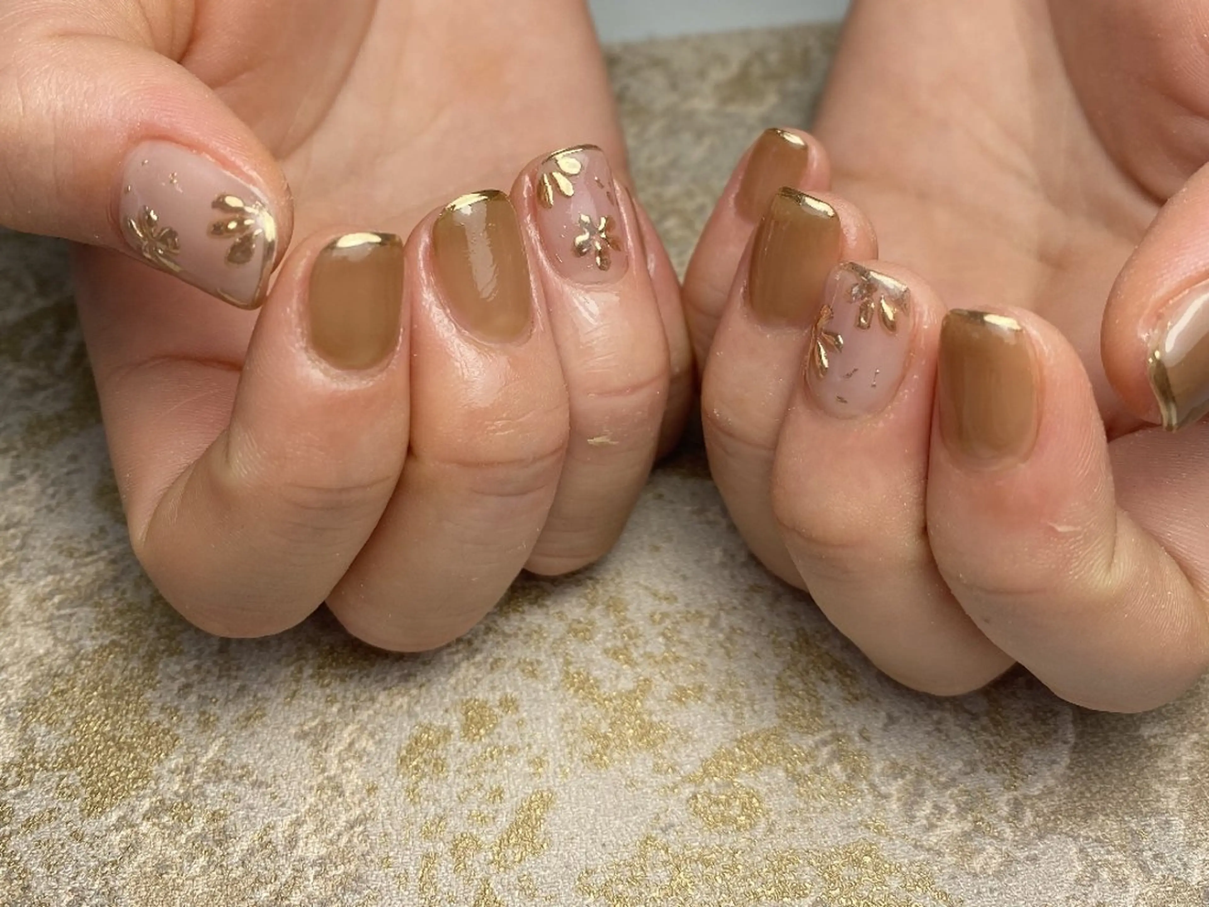 ネイル フラワーネイル 春ネイル ハンドネイル UM Nail Salonのネイルデザイン