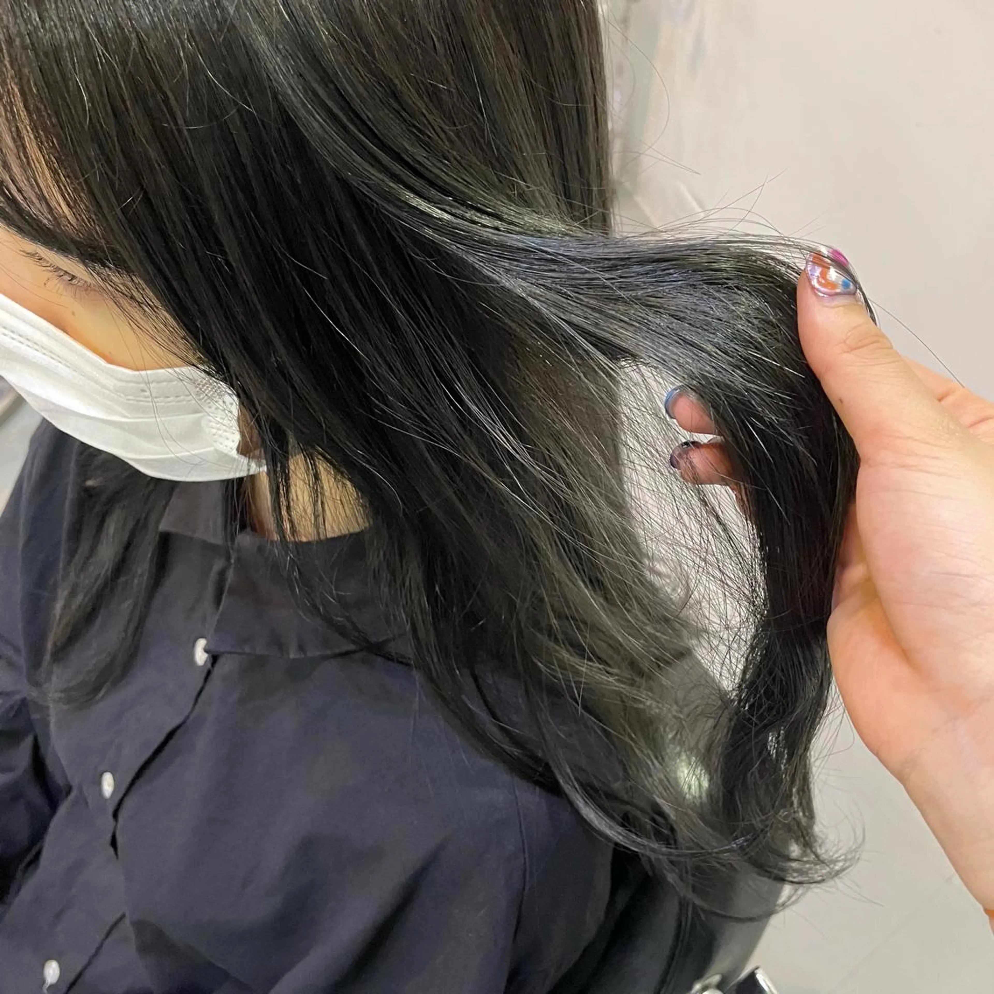 ロング カラー silo所属・silo MOKA 顔周りカット🦦のヘアスタイル