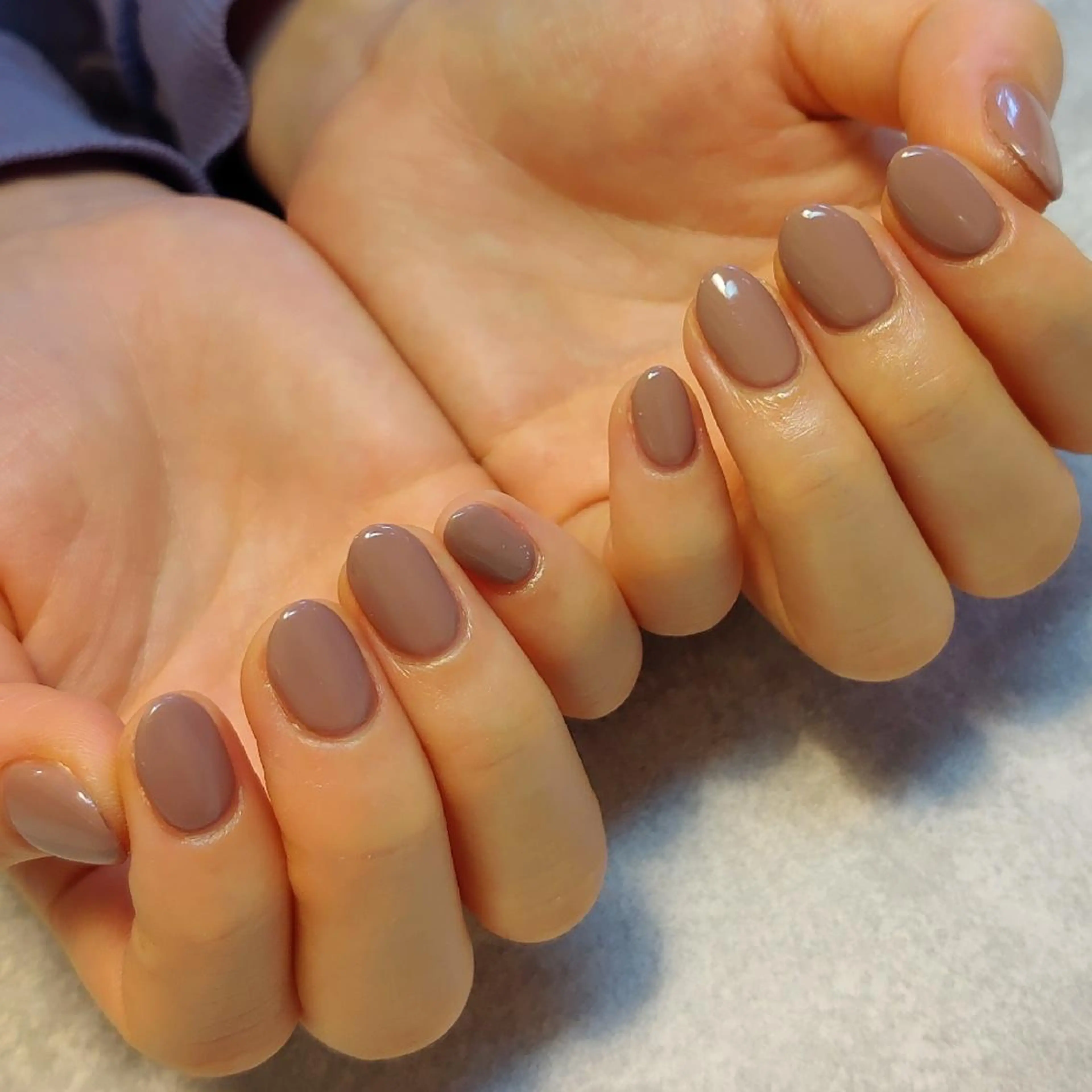 ネイル ワンカラーネイル ジェヌインネイル 河内のネイルデザイン