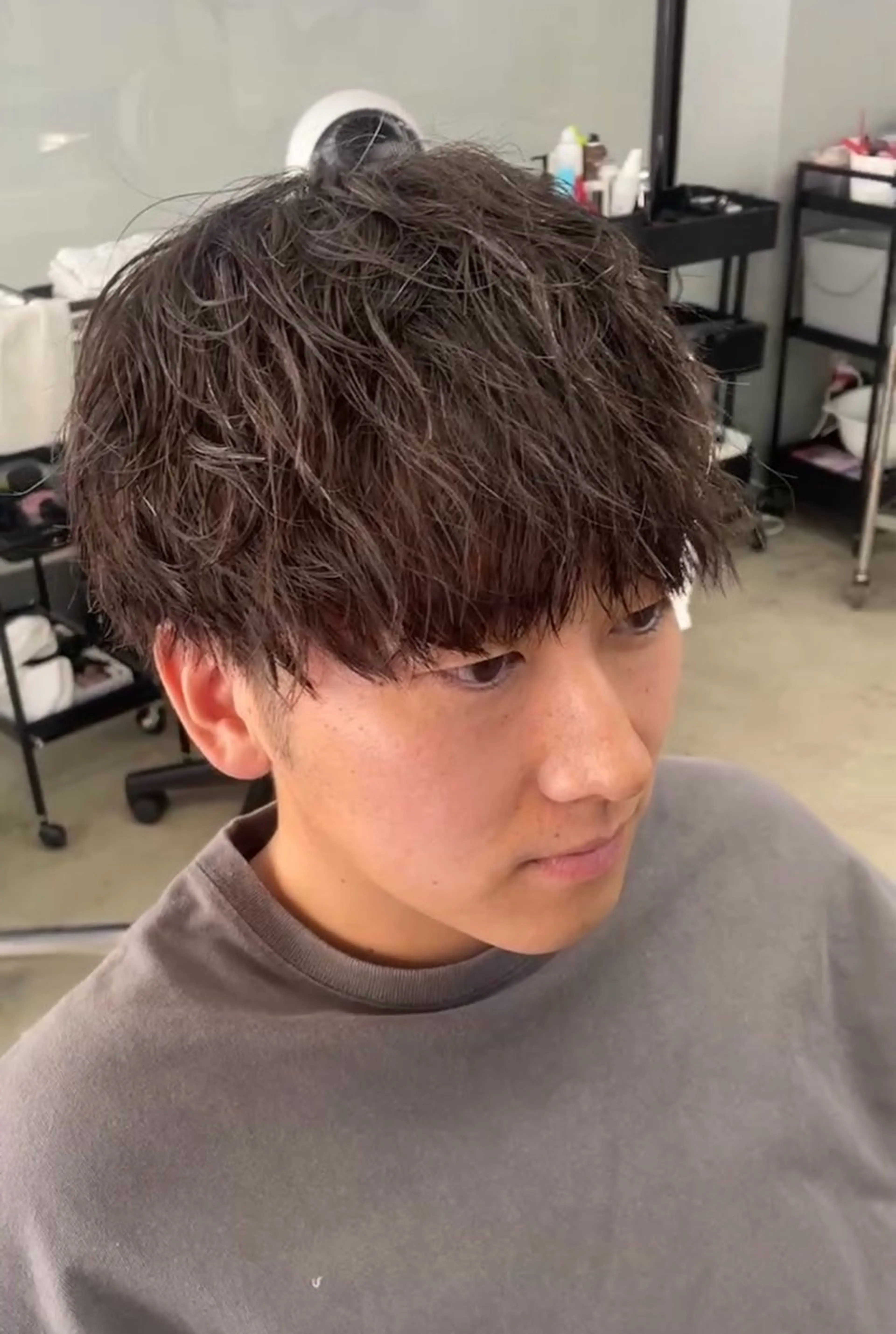 パーマ メンズ カット パーマ メンズ専門サロン wokeのヘアスタイル