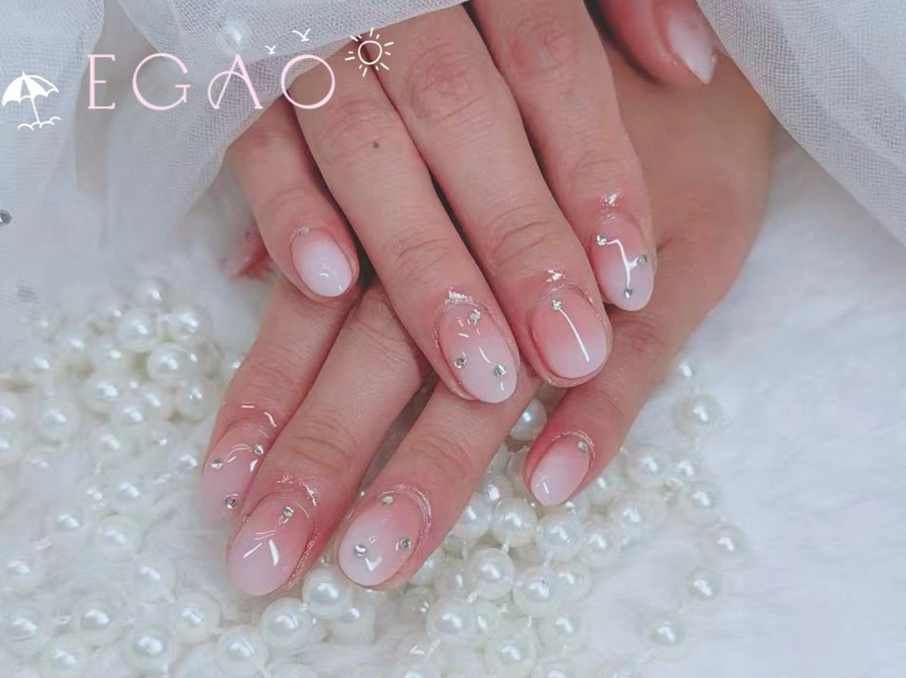 ネイル アートネイル フットネイル フレンチネイル ジェルネイル グラデーション ハンドネイル Egao Nail Salonのネイルデザイン