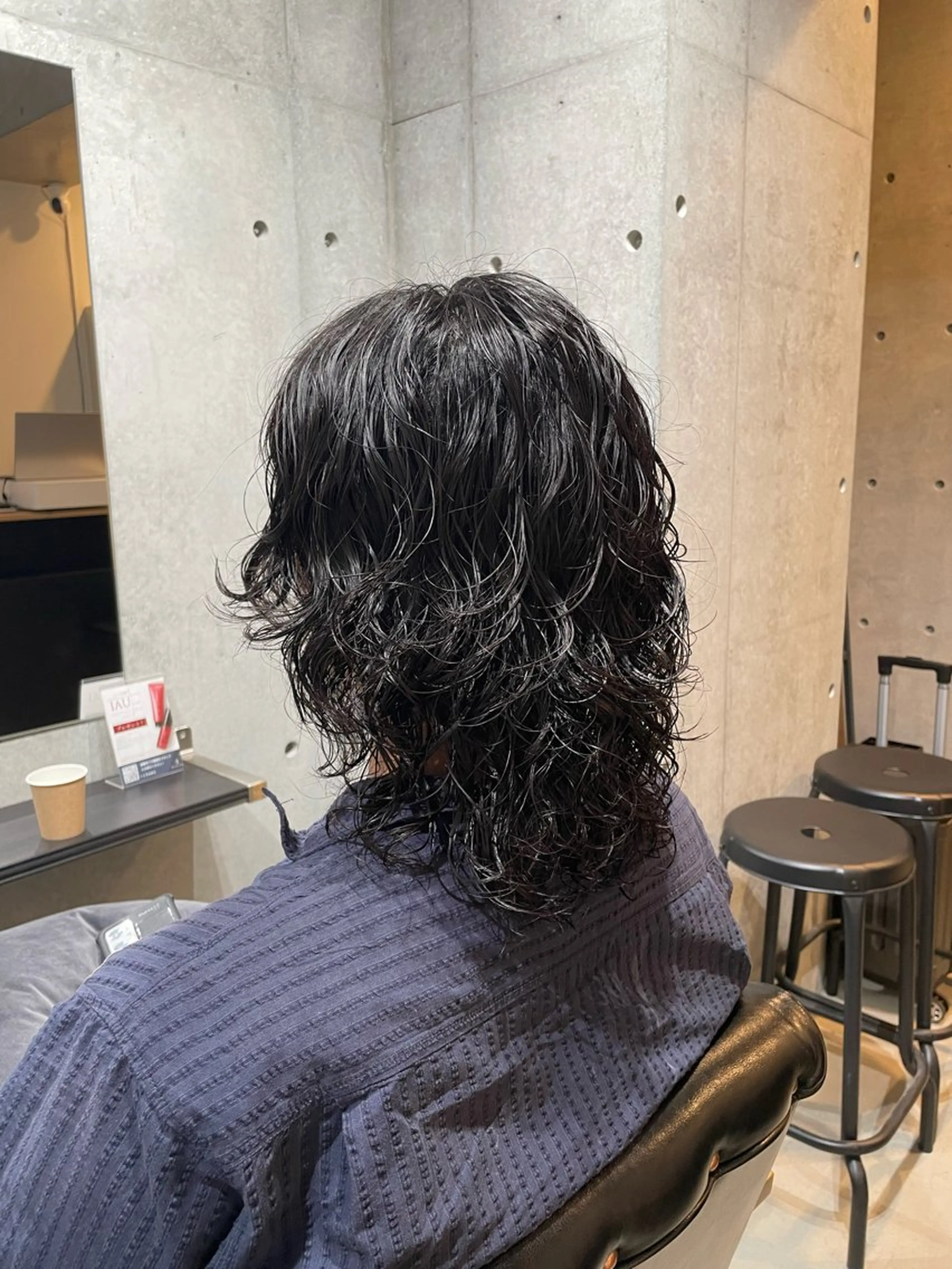 ショート パーマ メンズ センターパート メンズハイライト メンズメッシュ メンズパーマ スパイキーショート 心斎橋メンズパーマ/ シャドウ/山下拓実のヘアスタイル