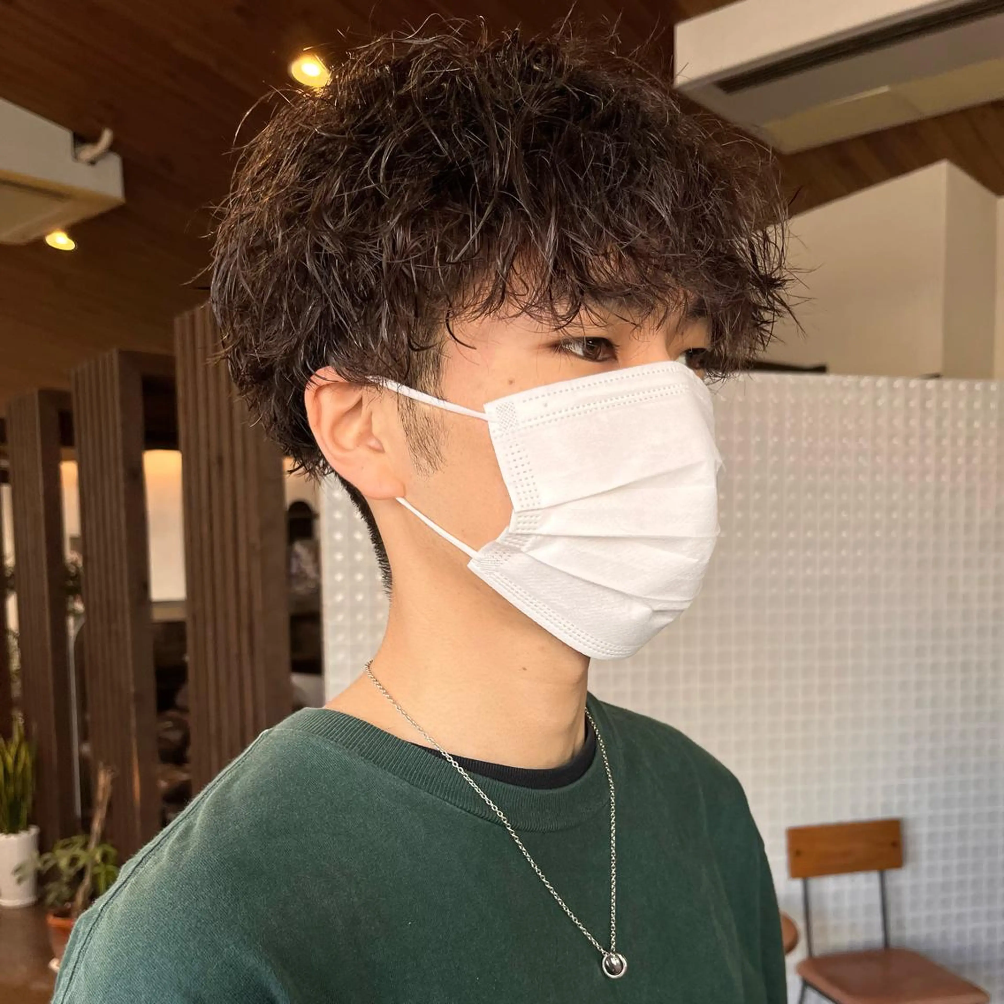 パーマ メンズ 中村 友香のヘアスタイル