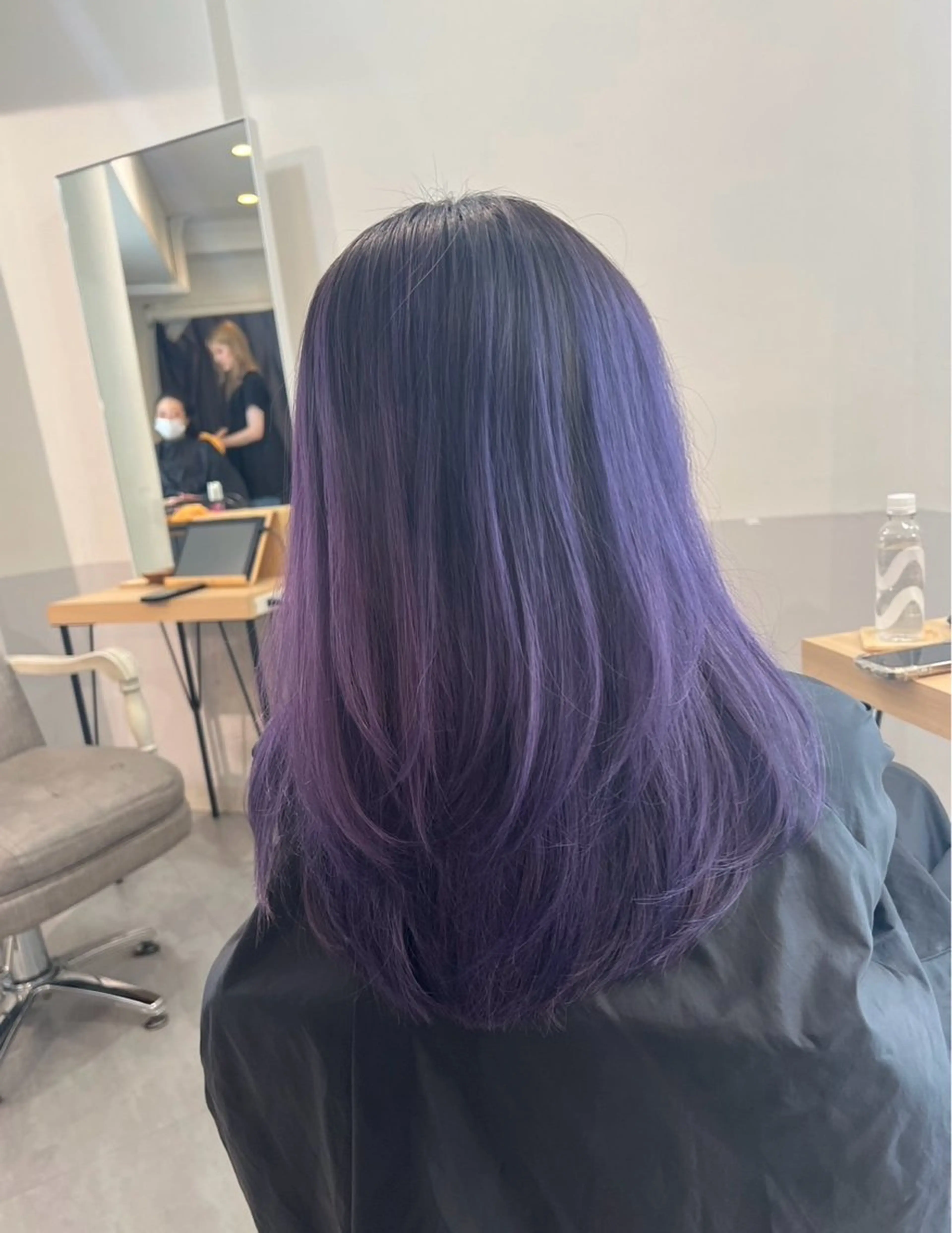 セミロング カラー バレイヤージュ ラベンダーカラー レイヤーカット ヘアカラー トリートメント ROBIN所属・指名数No.1 /NAOYAのヘアスタイル