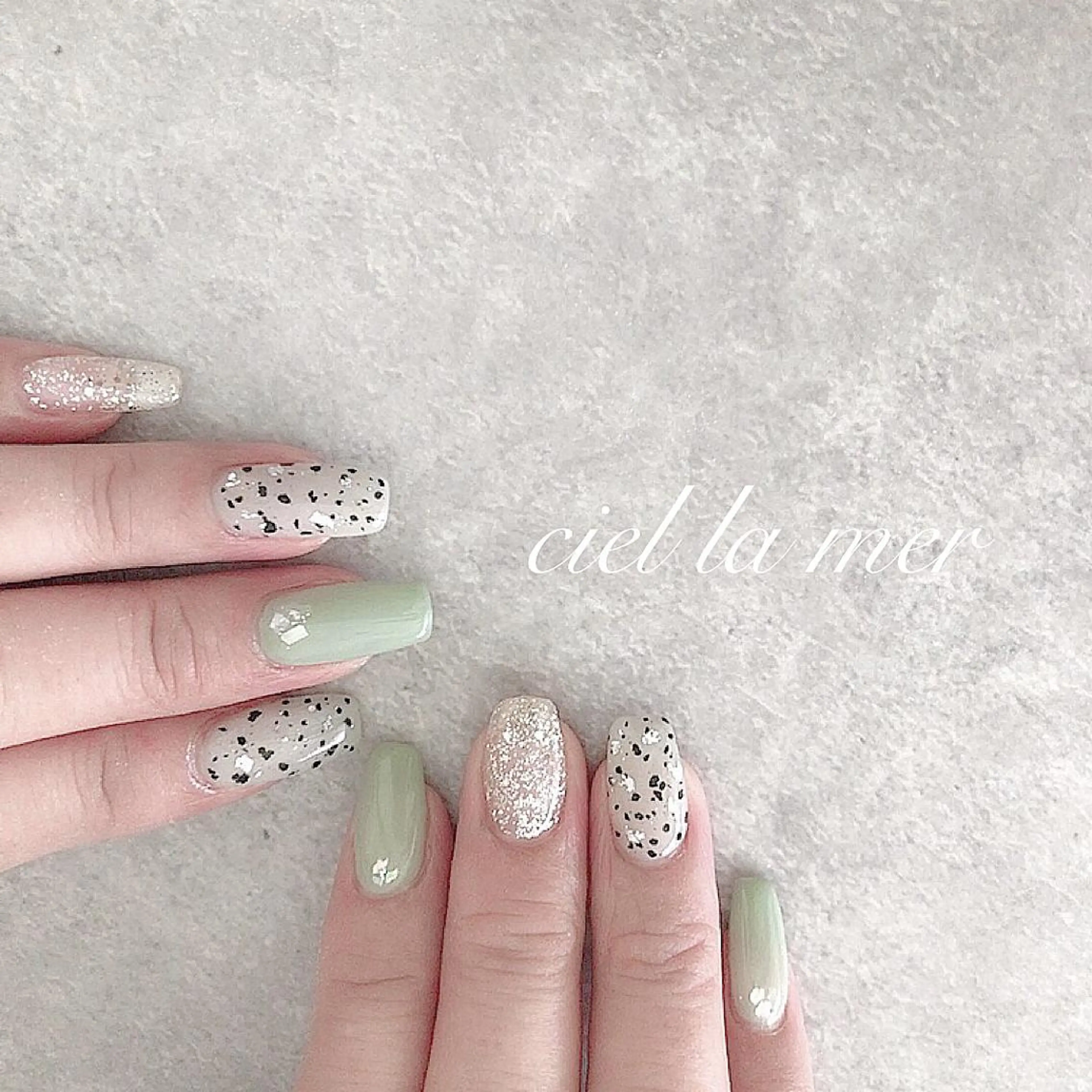 ネイル ハンドネイル フットネイル ciel la merのネイルデザイン
