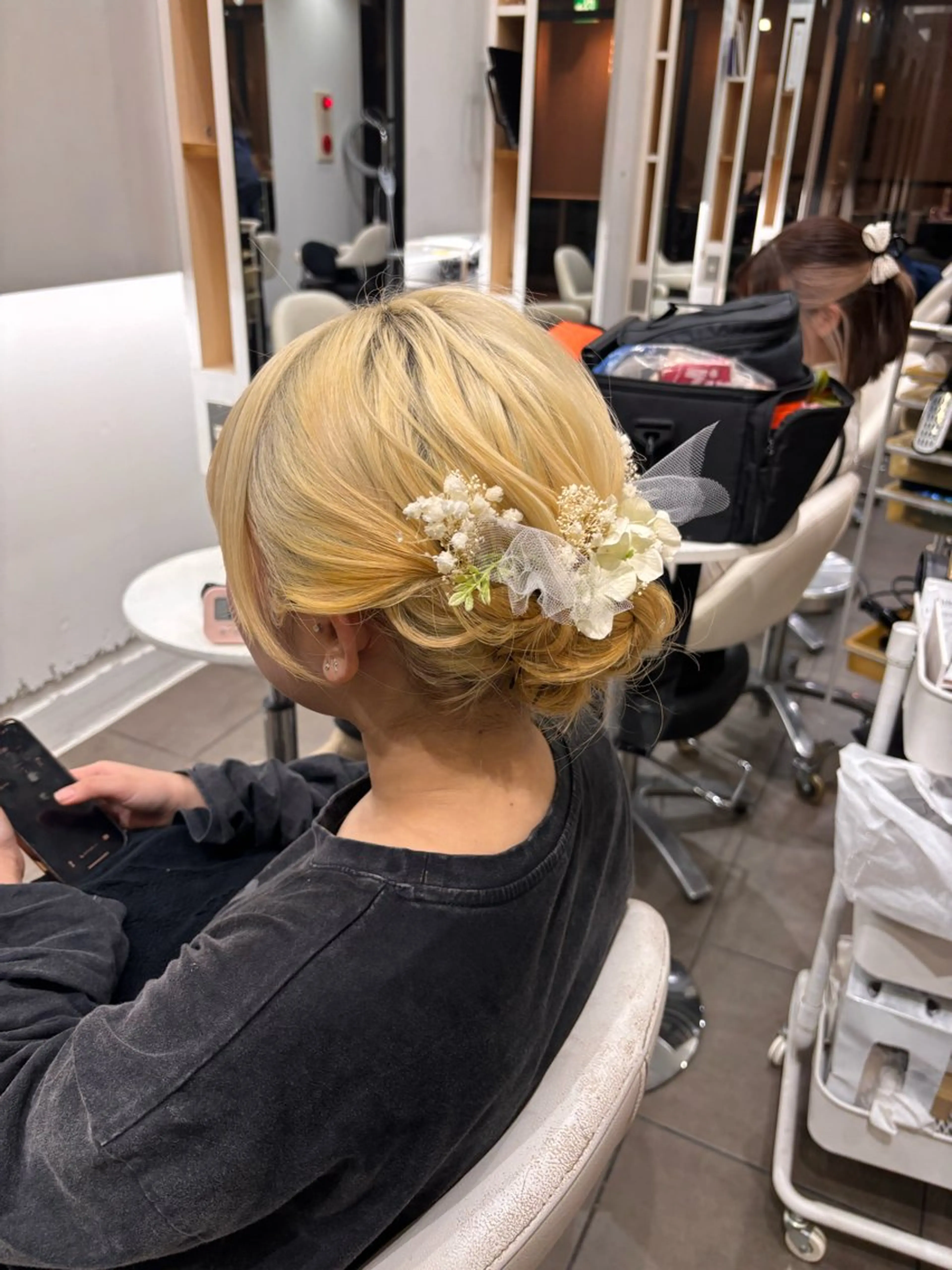 ミディアム ヘアセット 𝗬𝗨𝗔 🐈‍⬛のヘアスタイル