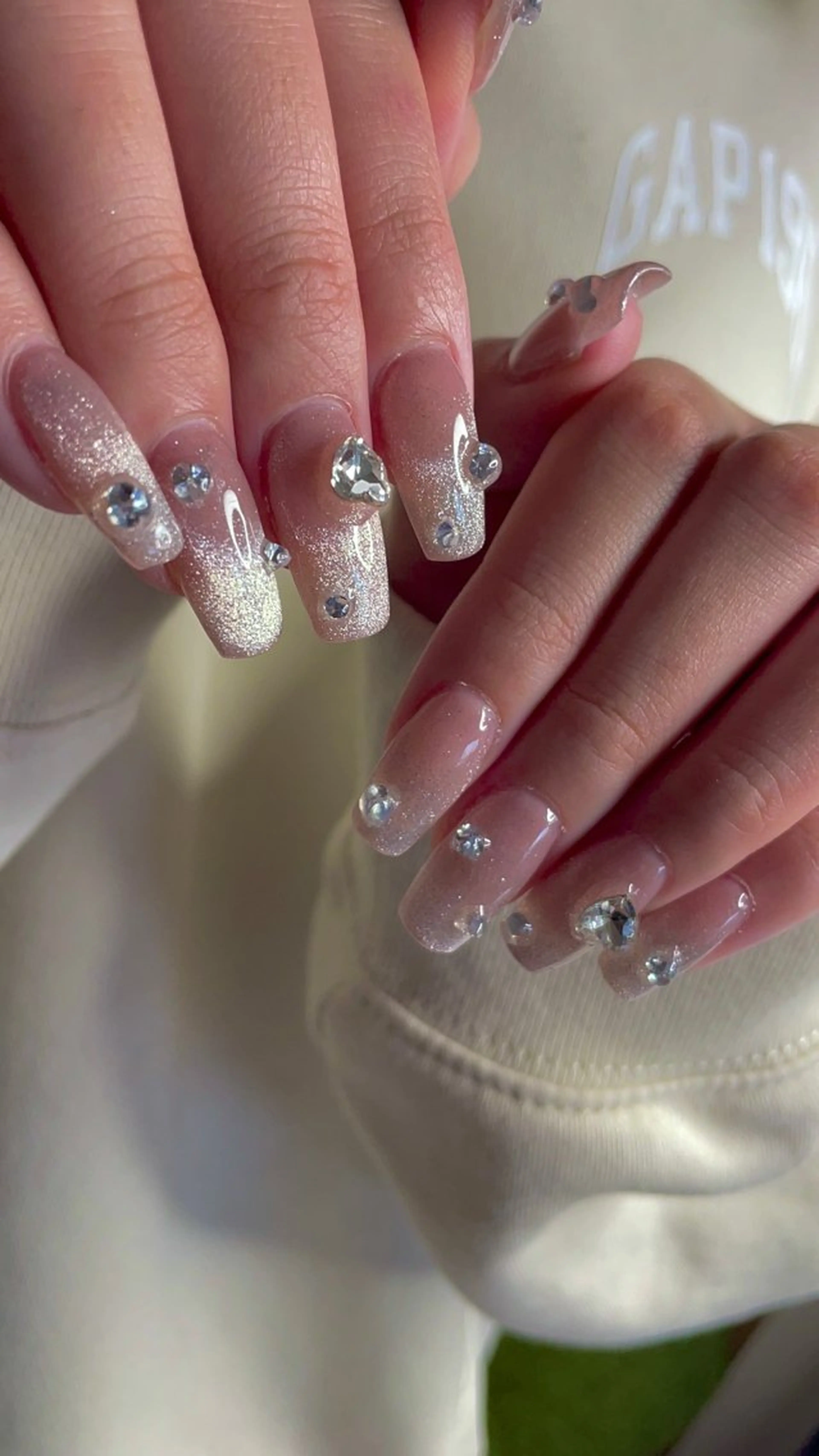 ネイル フラッシュネイル キラキラネイル 韓国ネイル マグネットネイル ミラーネイル Ri-e's nailのネイルデザイン