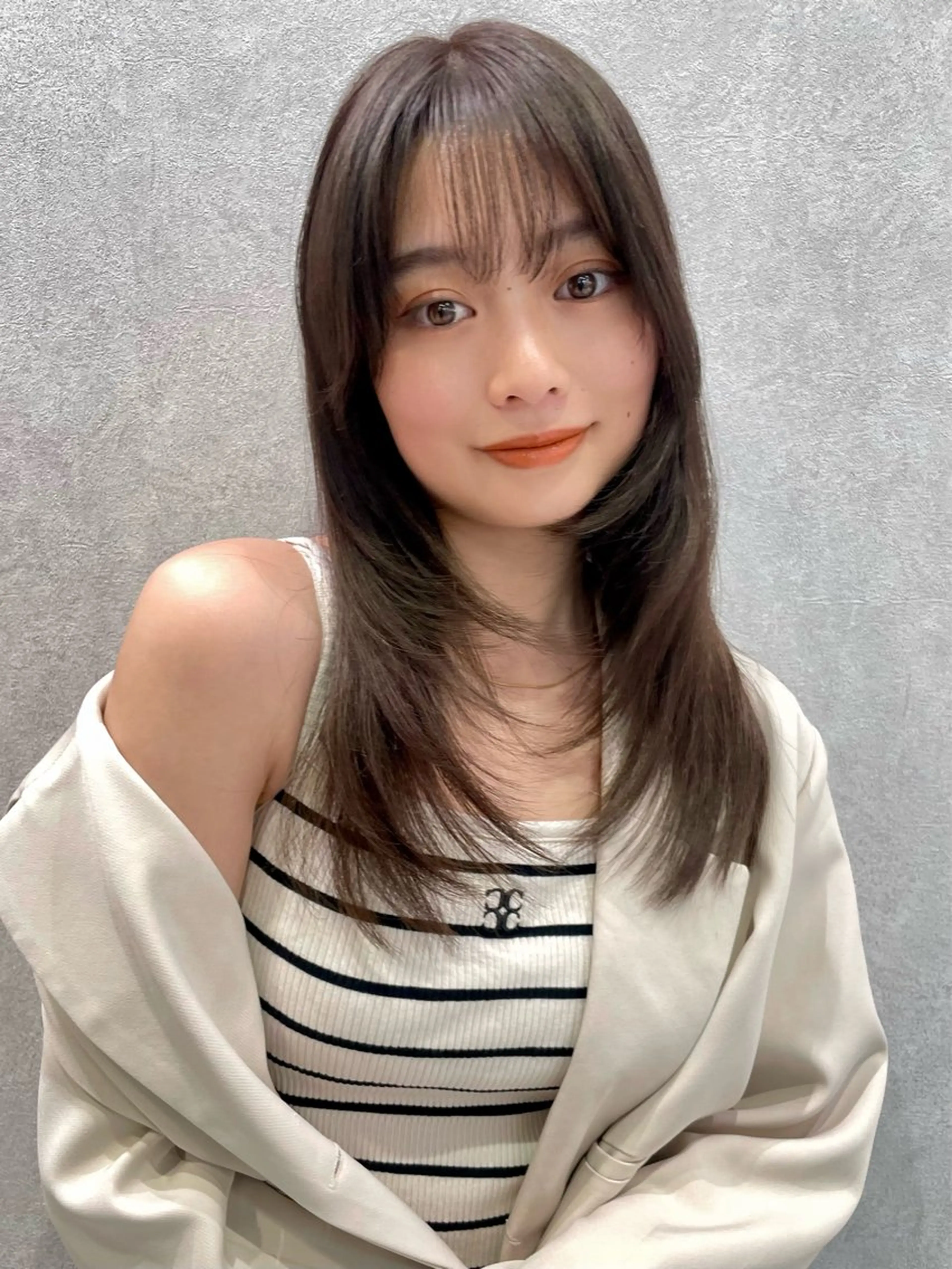 ロング レイヤー/韓国/ 顔周り/しんやのヘアスタイル