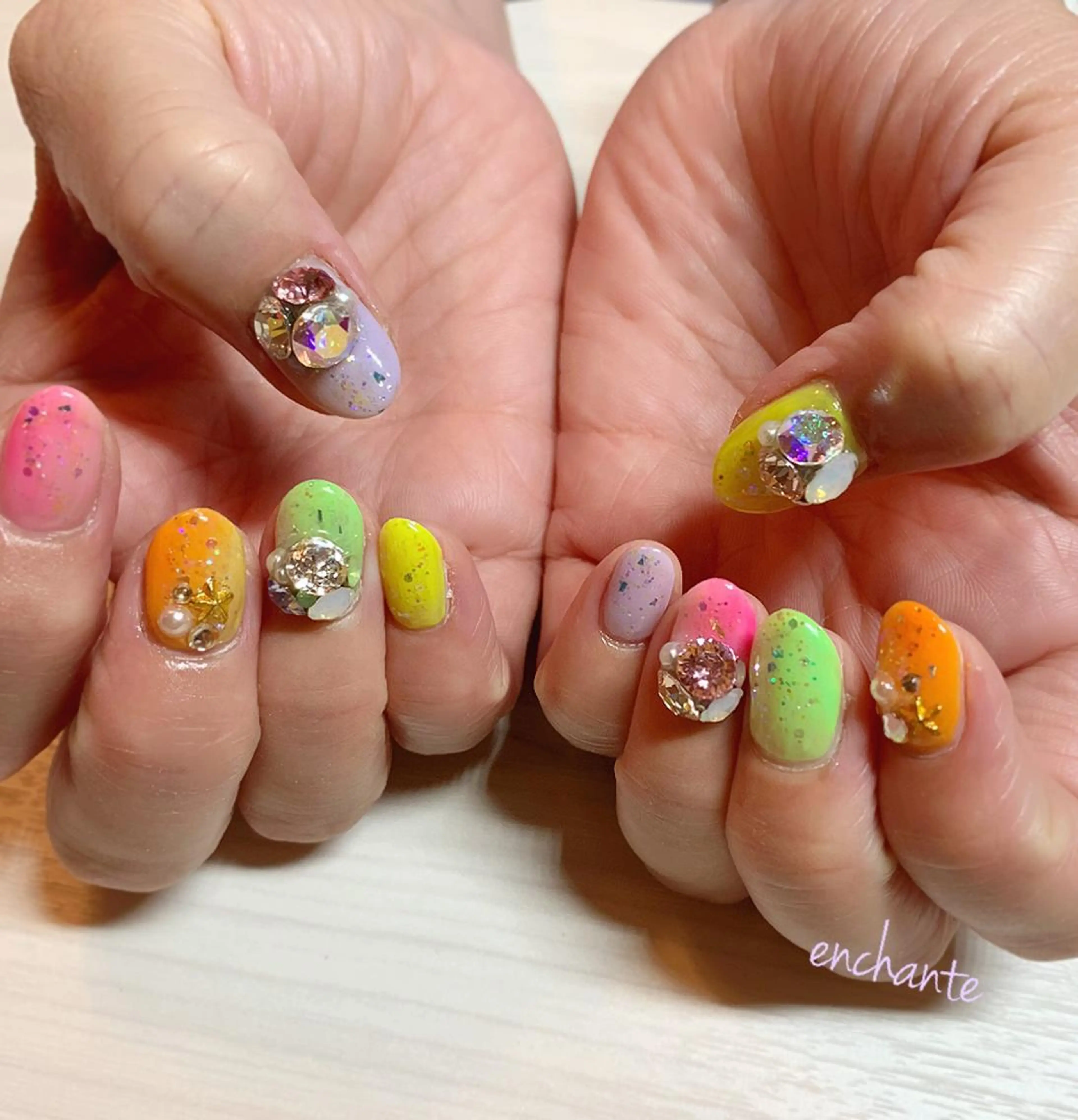 ネイル アンシャンテ所属・enchante 自由が丘のネイルデザイン