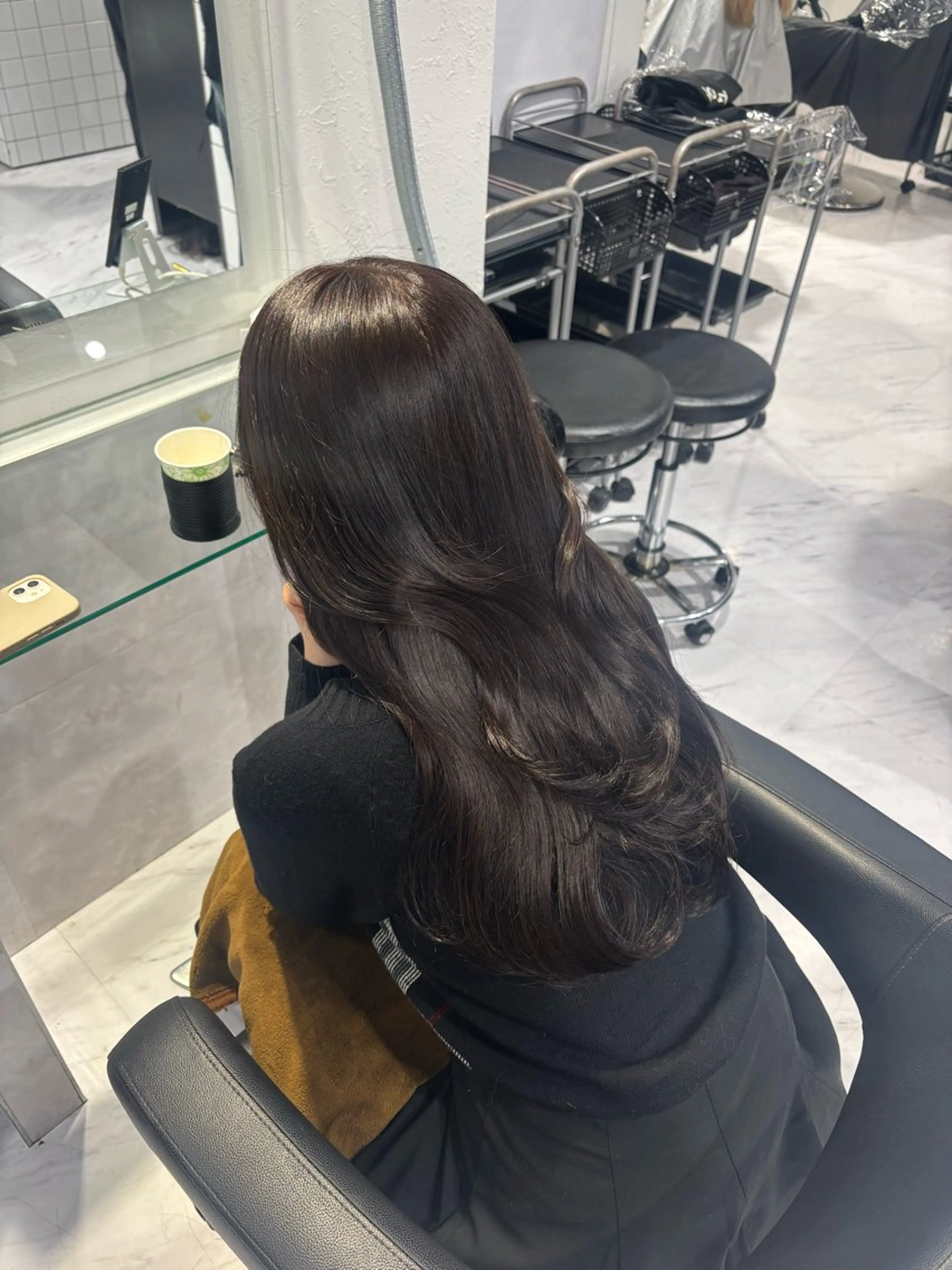 ロング カラー ヘアカラー トリートメント 髪質改善🩰透明感カ ラー🎀hinanoのヘアスタイル