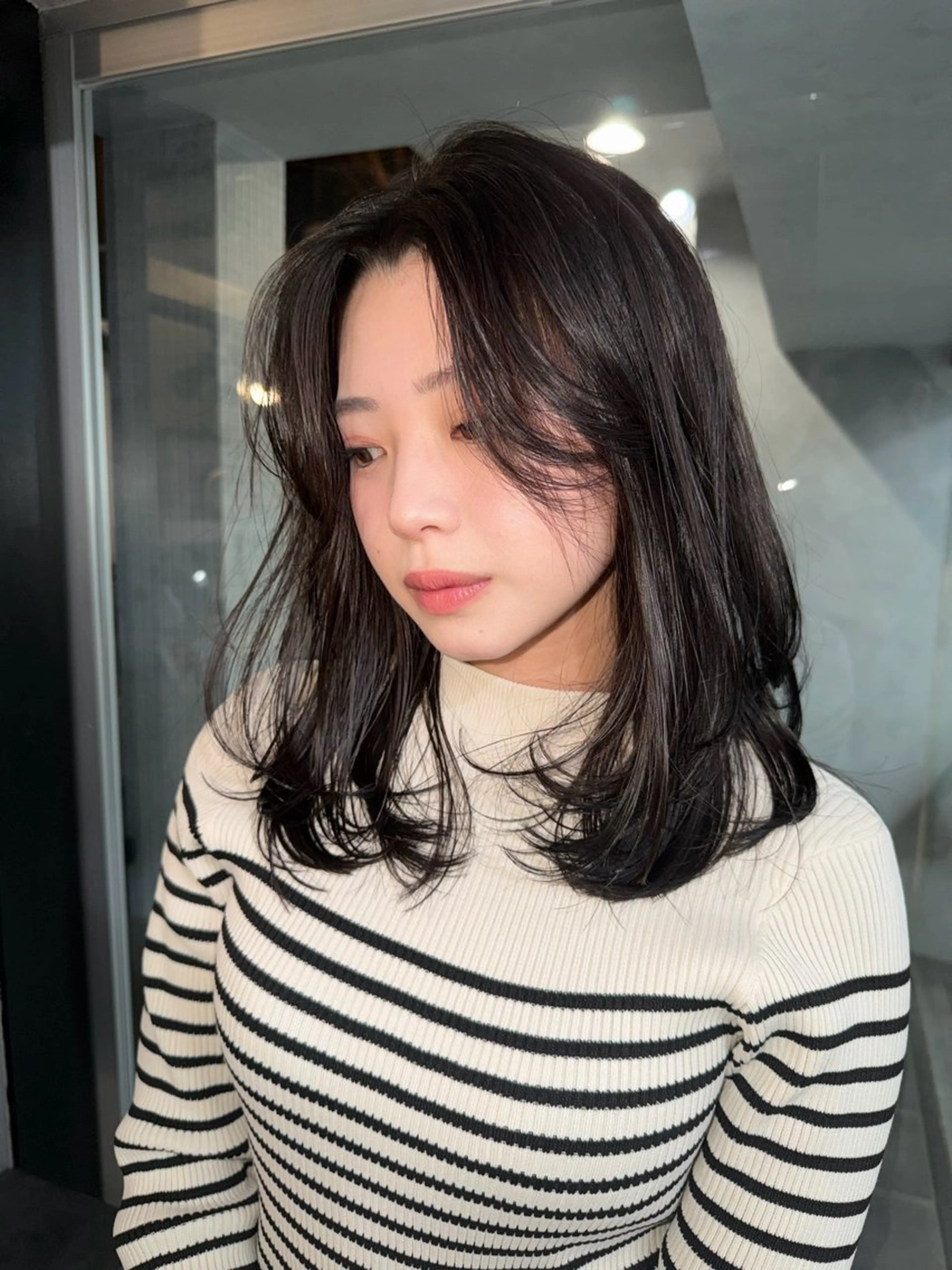 セミロング カラー カット ヘアカラー 表参道/中明度カラー /レイヤー/Youのヘアスタイル