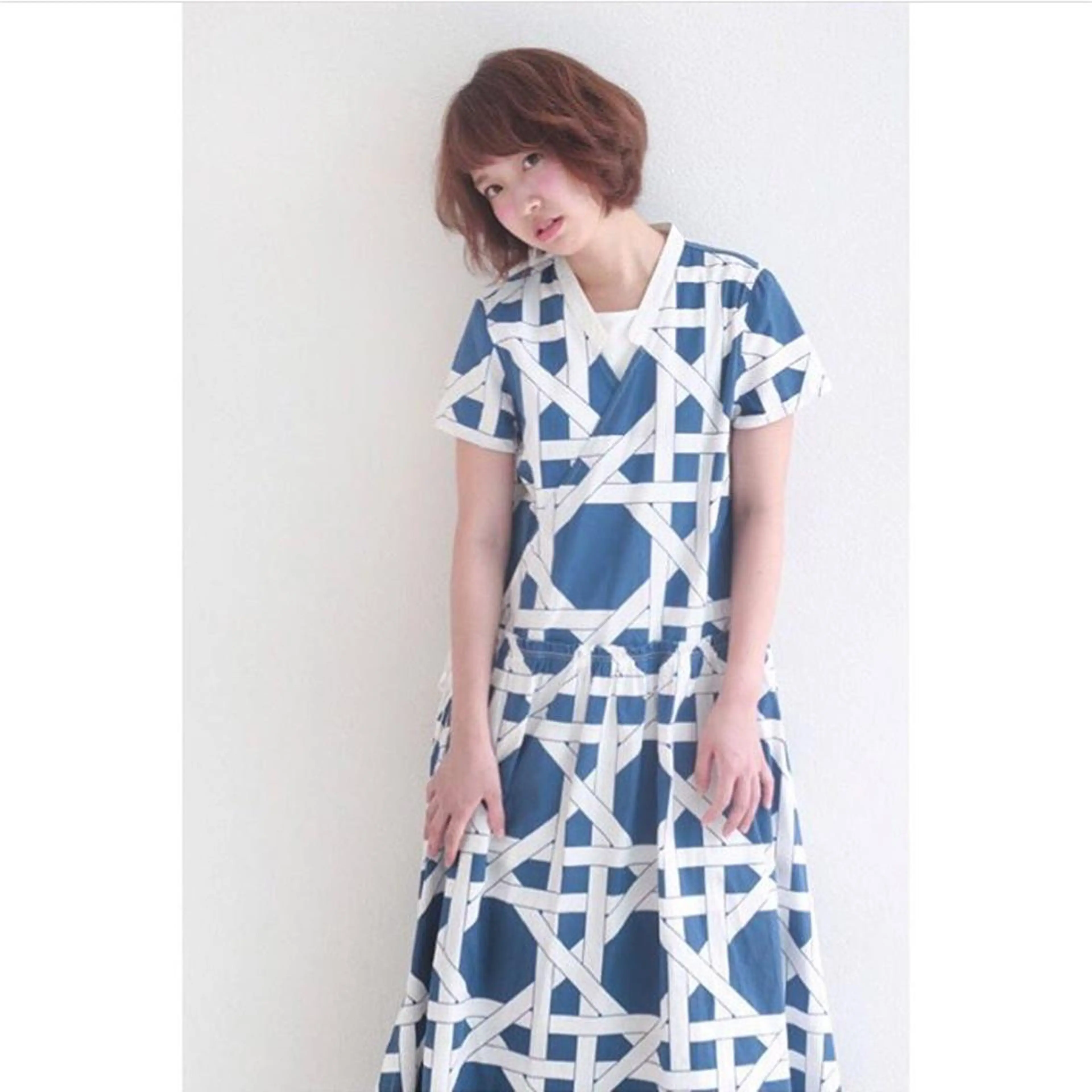 ショート カラー ボブ カット ヘアカラー 高木 麻知子のヘアスタイル