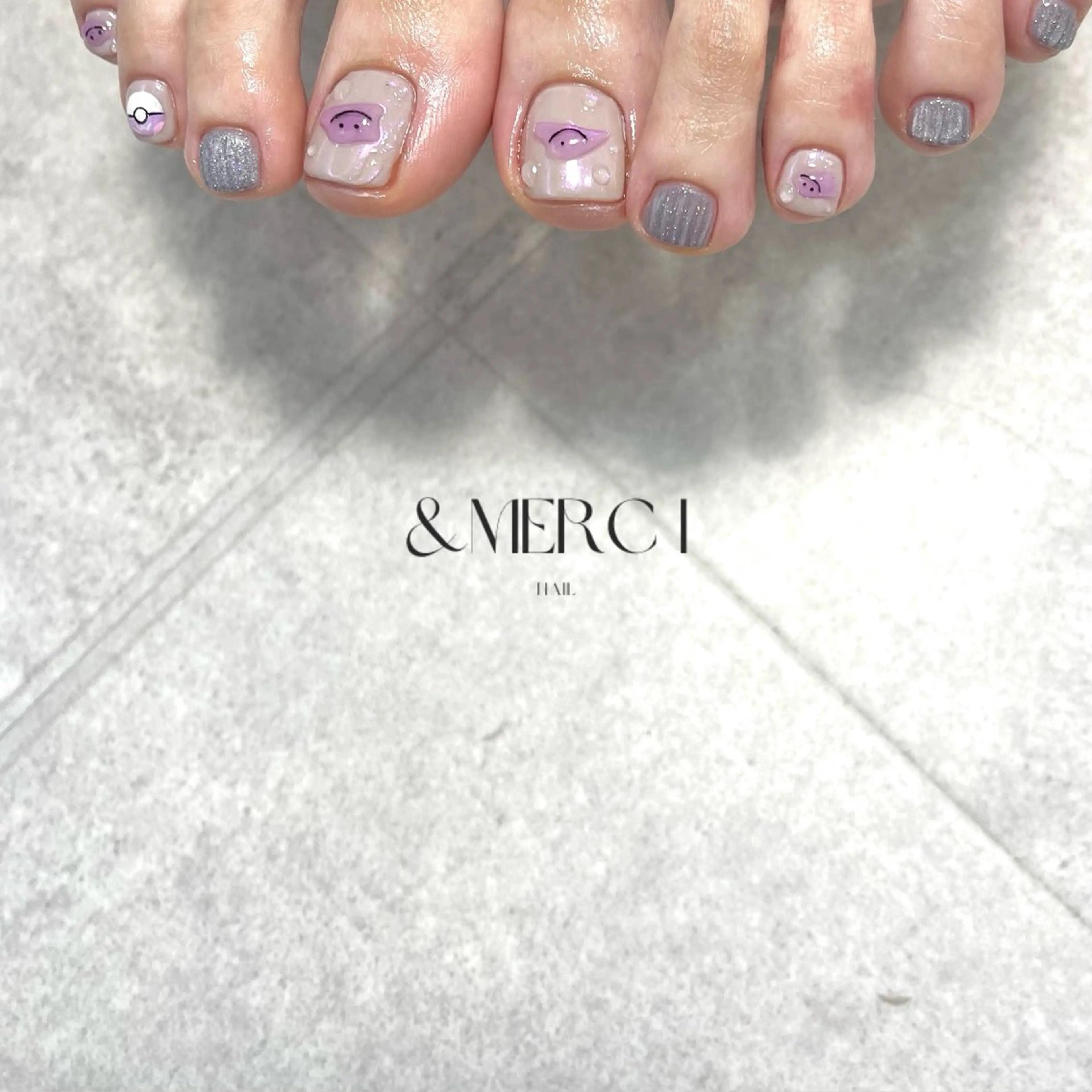ネイル フットネイル ＆MERCI所属・&MERCI nail maoのネイルデザイン