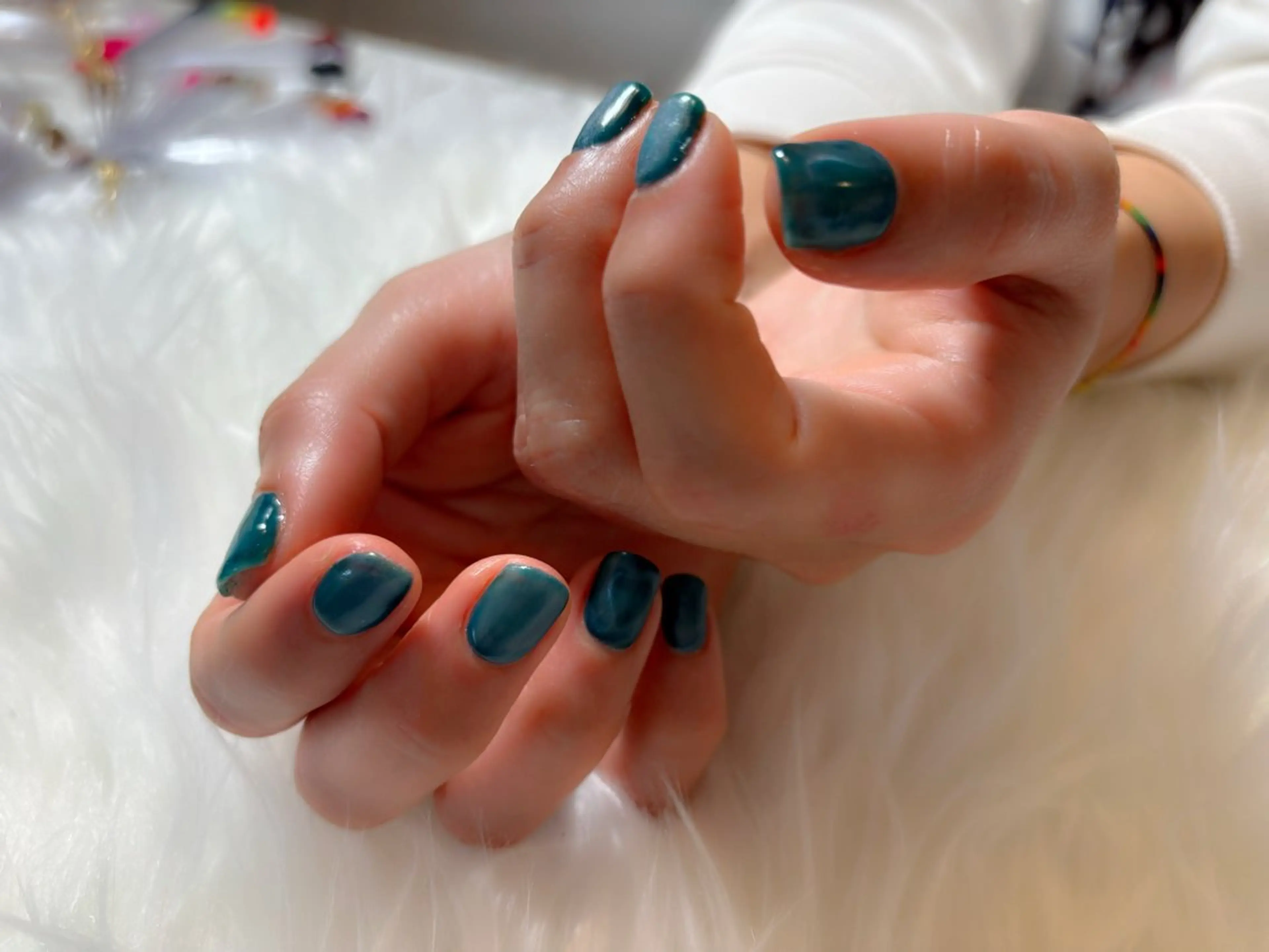 ネイル ハート マグネットネイル komohana salon🌺のネイルデザイン