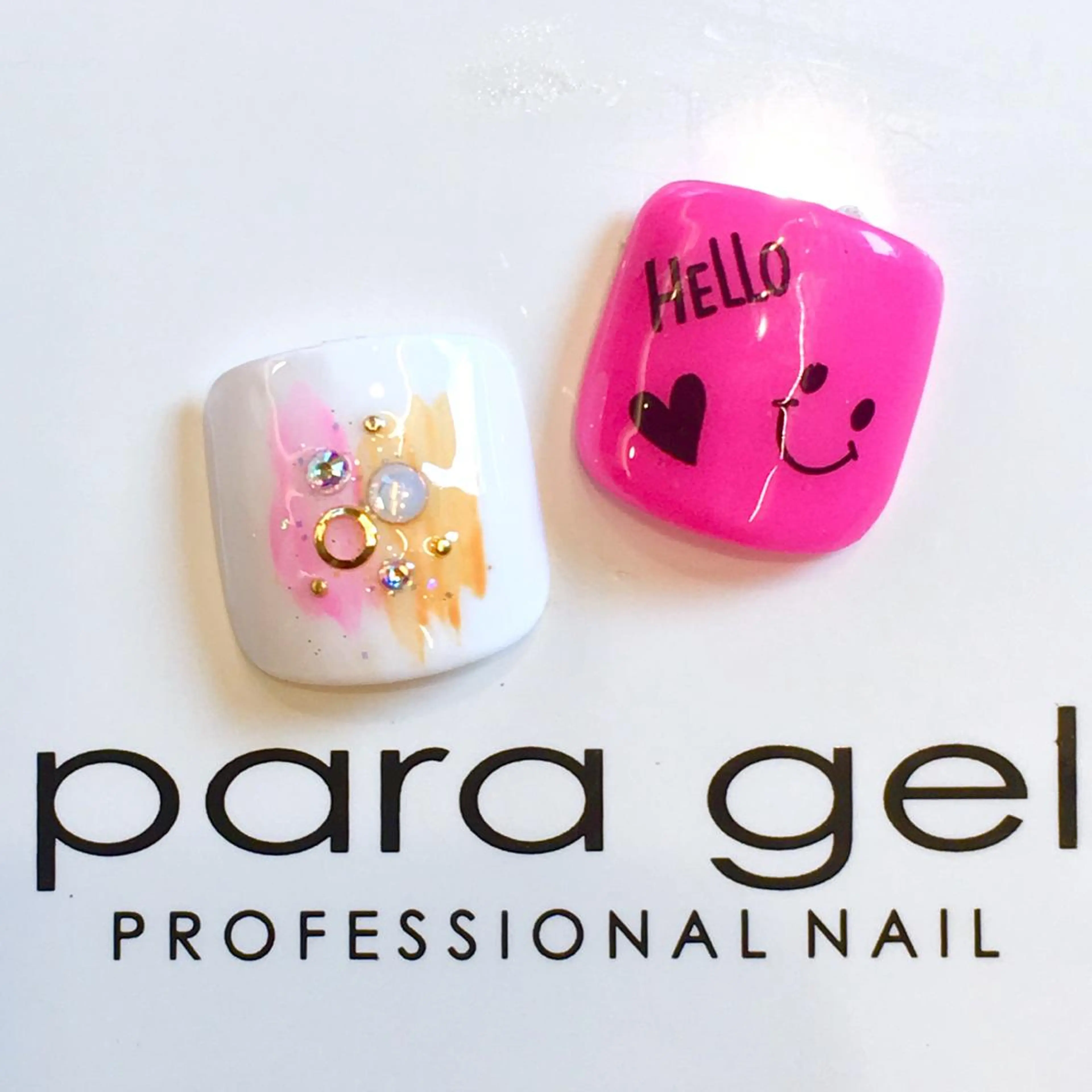 ネイル フットネイル ジェルネイル ミラーネイル パラジェル 春ネイル フットネイル clover nailのネイルデザイン