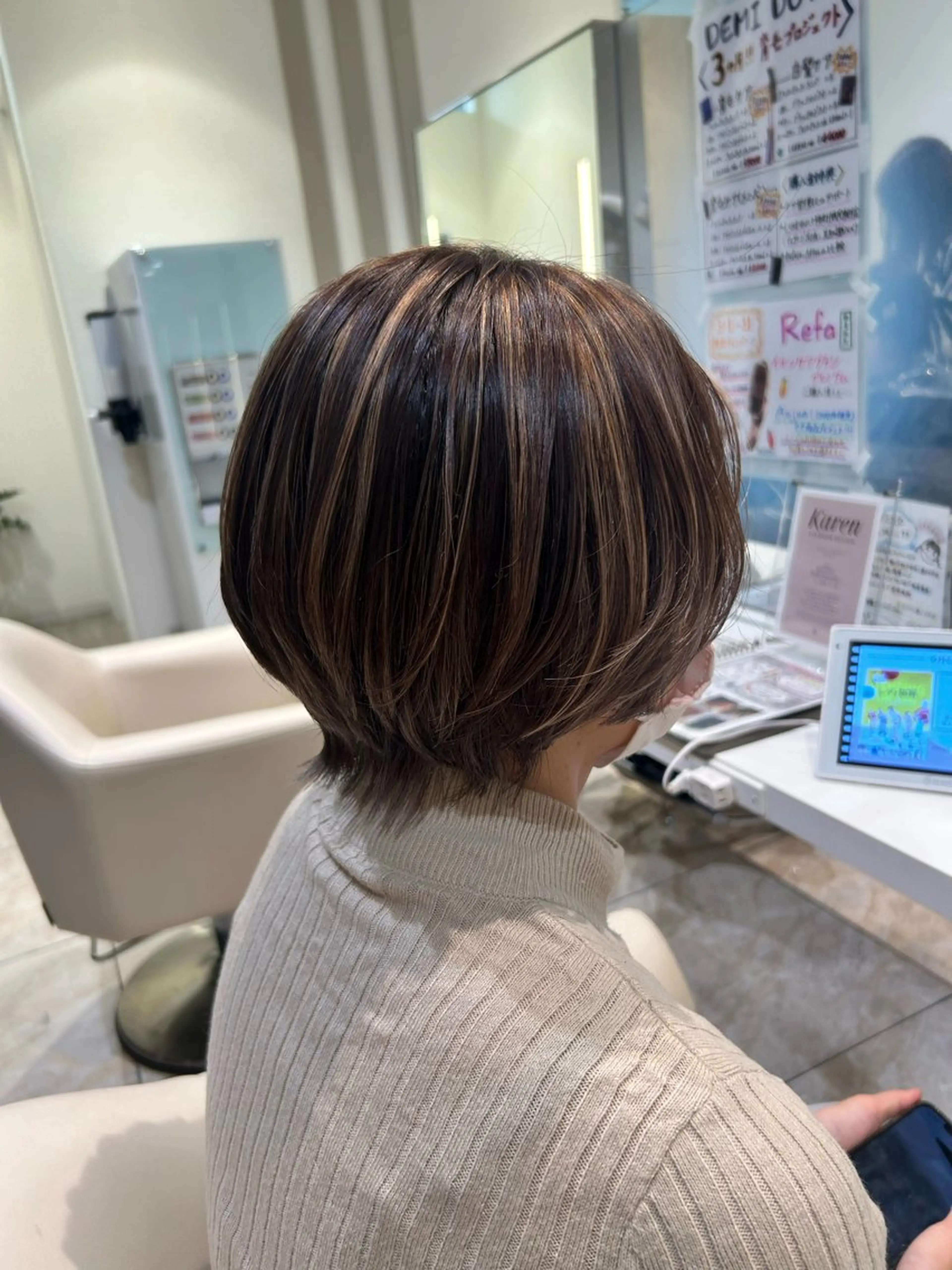 ショート カラー ヘアカラー はるか/ブリーチカラ ー/ヘアアレンジ🤍のヘアスタイル