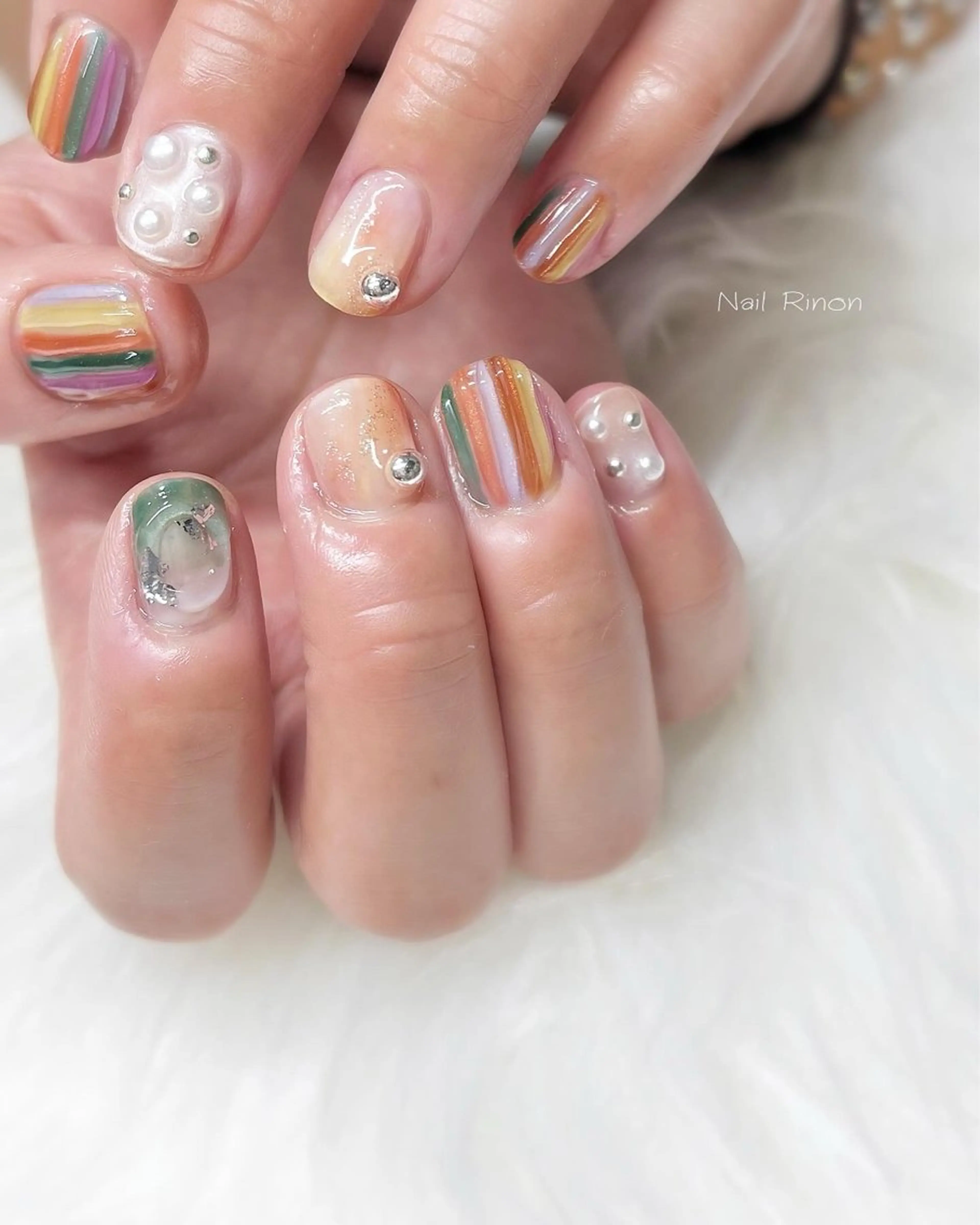 ネイル ニュアンスネイル Nail Rinonのネイルデザイン