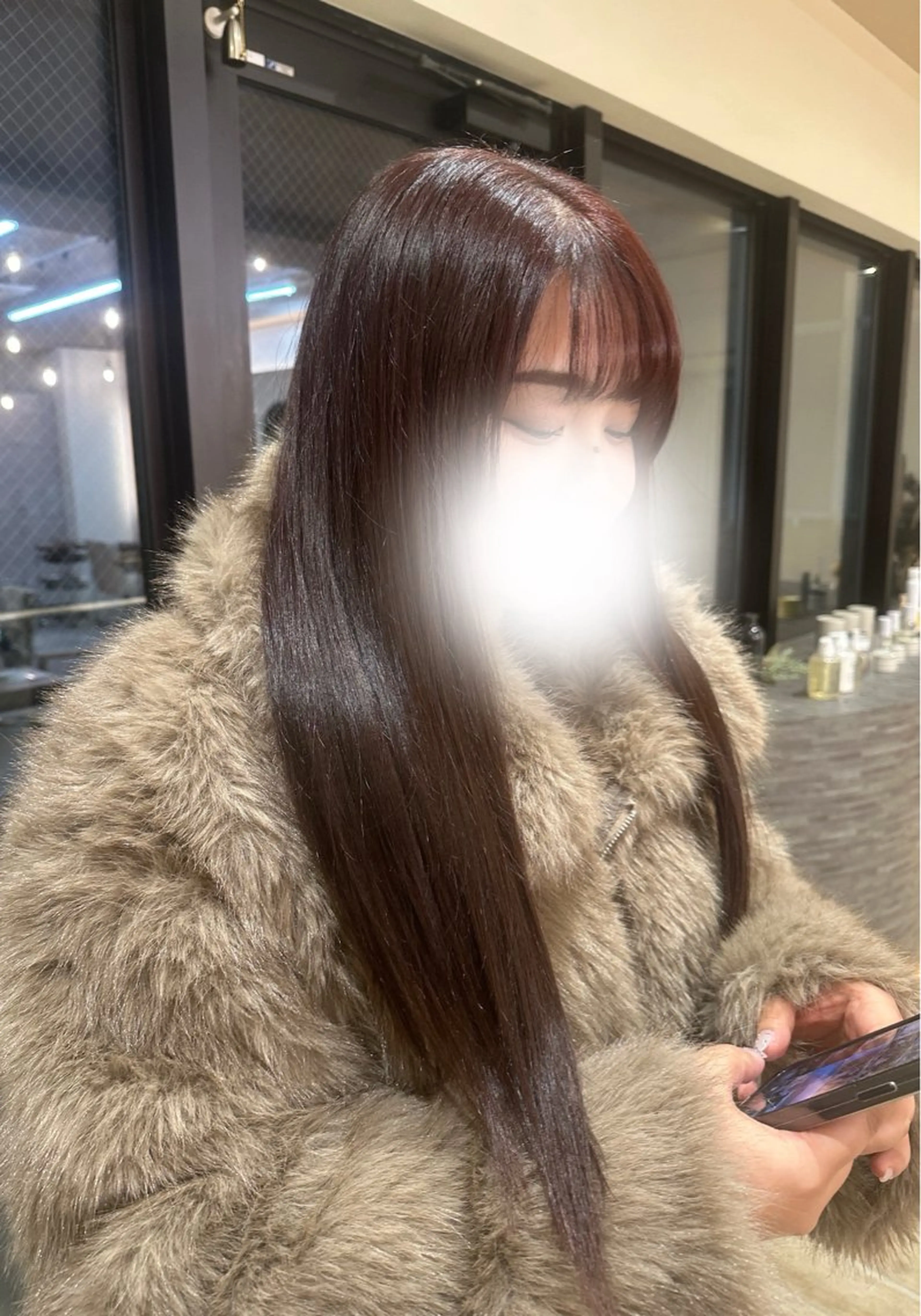 ロング カラー ヘアカラー 暗髪/艶カラー /yaekaのヘアスタイル